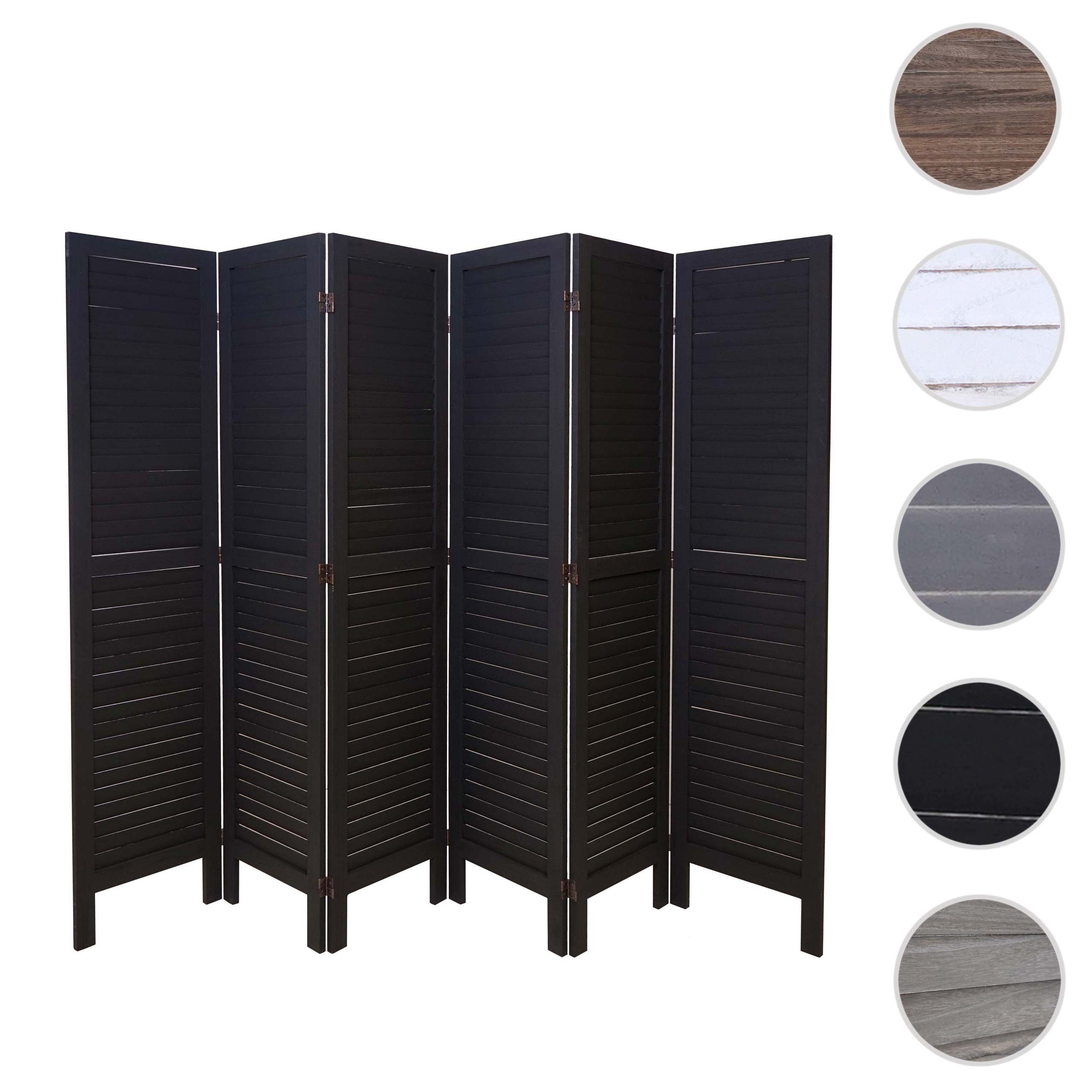 MCW Paravent MCW-G30-240, 6-teiliger Paravent, Fensterladenoptik, günstig online kaufen