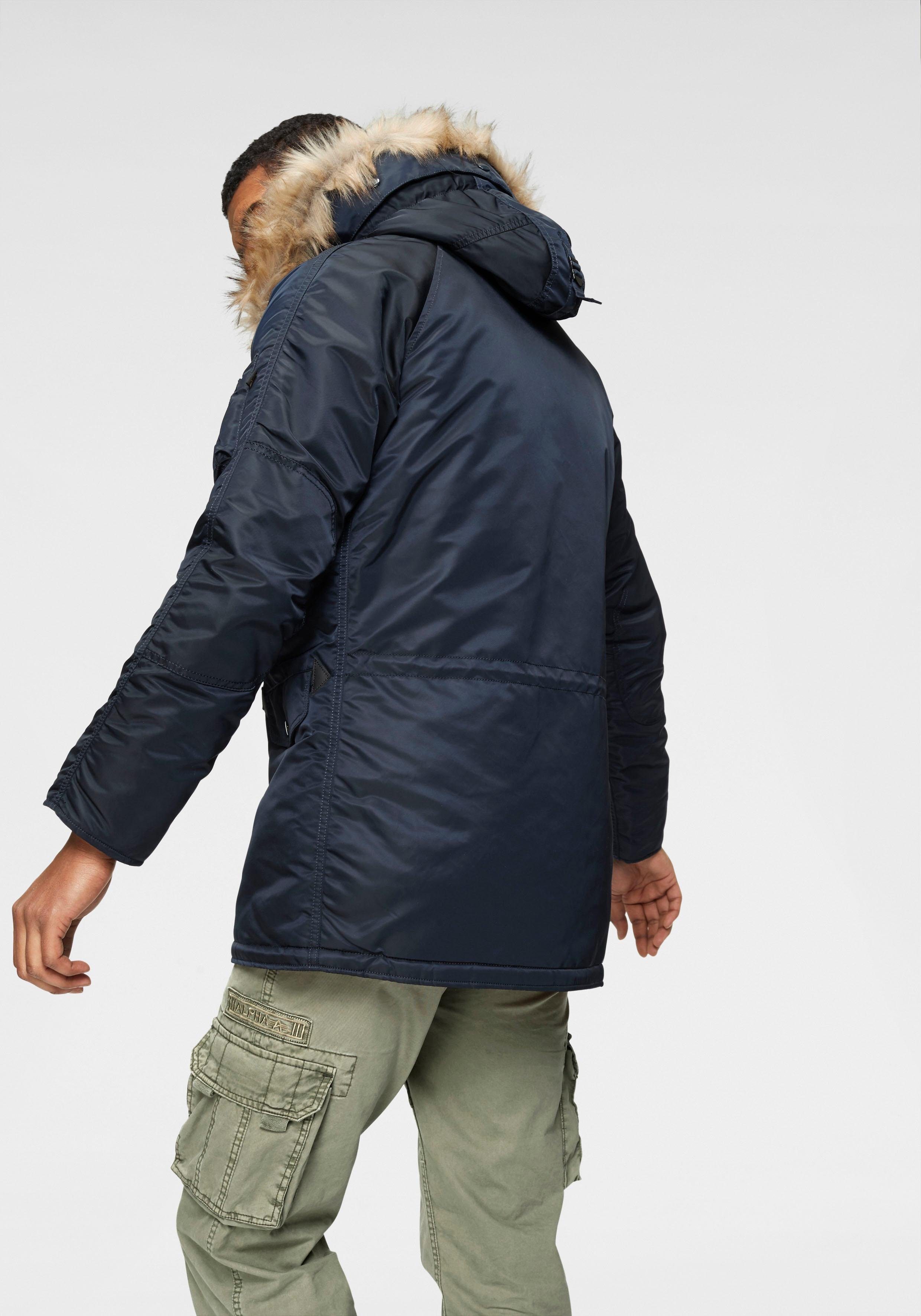 Alpha Industries Parka N3B VF Kunstfellkragen abnehmbarem marine 59 mit