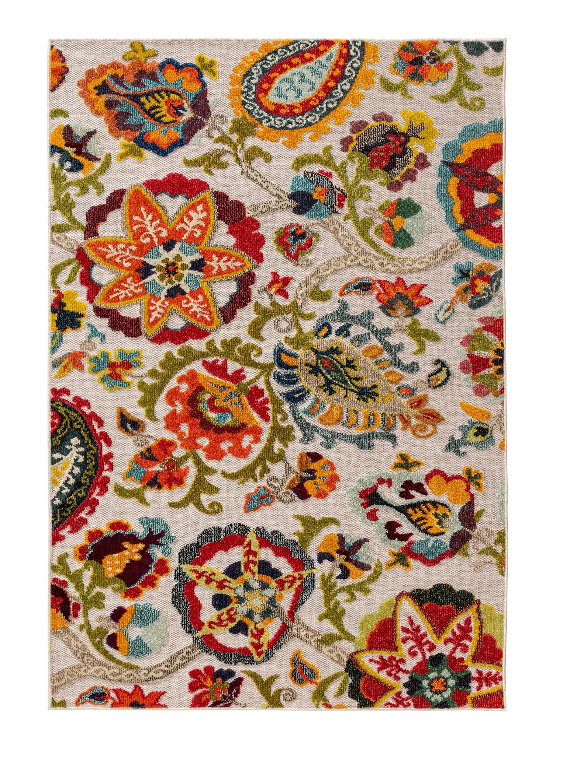 benuta Outdoorteppich Noelia, rechteckig, Höhe: 6 mm, Kunstfaser, Berber, Ethno-Style, Wohnzimmer