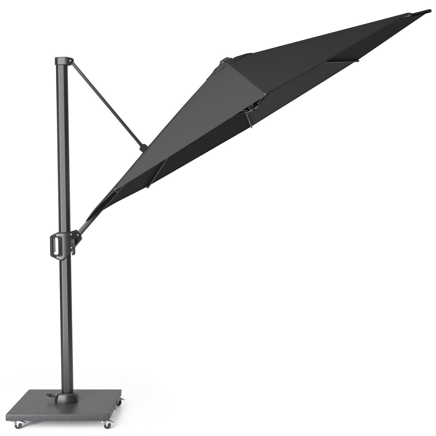 Platinum Sonnenschirm rund 350 cm Challenger T¹ Premium 360° kippbar, LxB: 350x350 cm