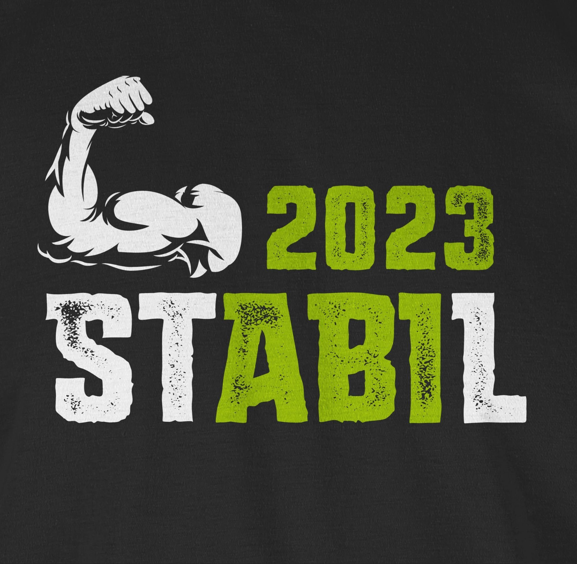 1 Schwarz Abi 2023 STABIL Abitur Shirtracer Geschenk Abschluss & - T-Shirt 2024