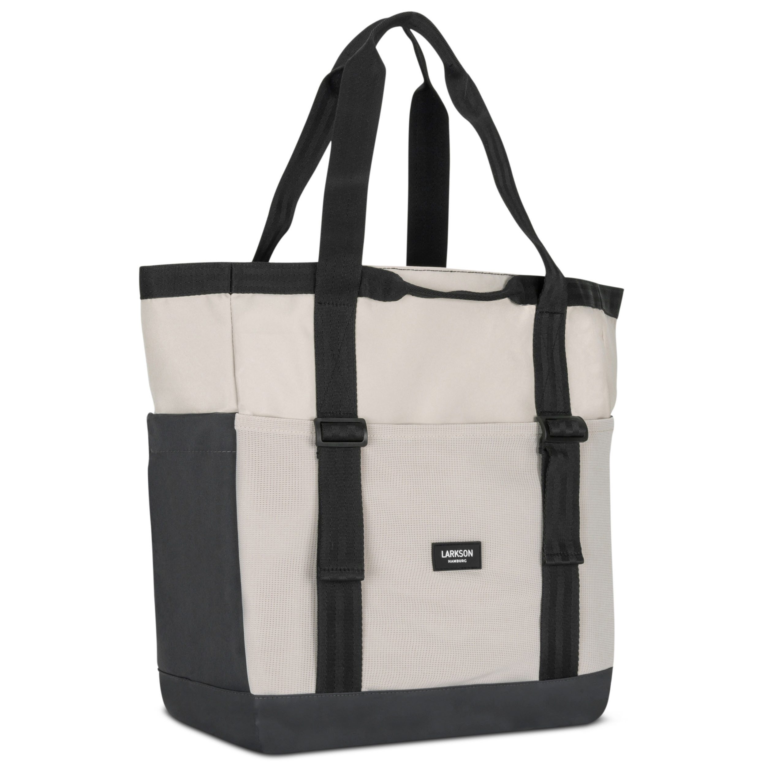 LARKSON Shopper Smilla Strandtasche für Damen und Herren (1-tlg), Große Beach Bag für Strand und Urlaub, Reißverschluss, Wasserabweisend