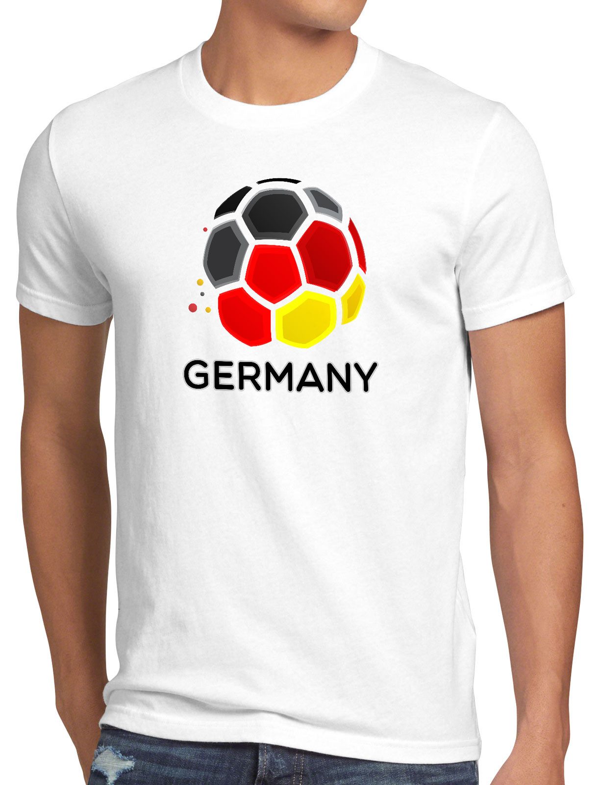 style3 T-Shirt Deutschland Fan WM 2026 Fussball Sport Trikot flagge fan EM