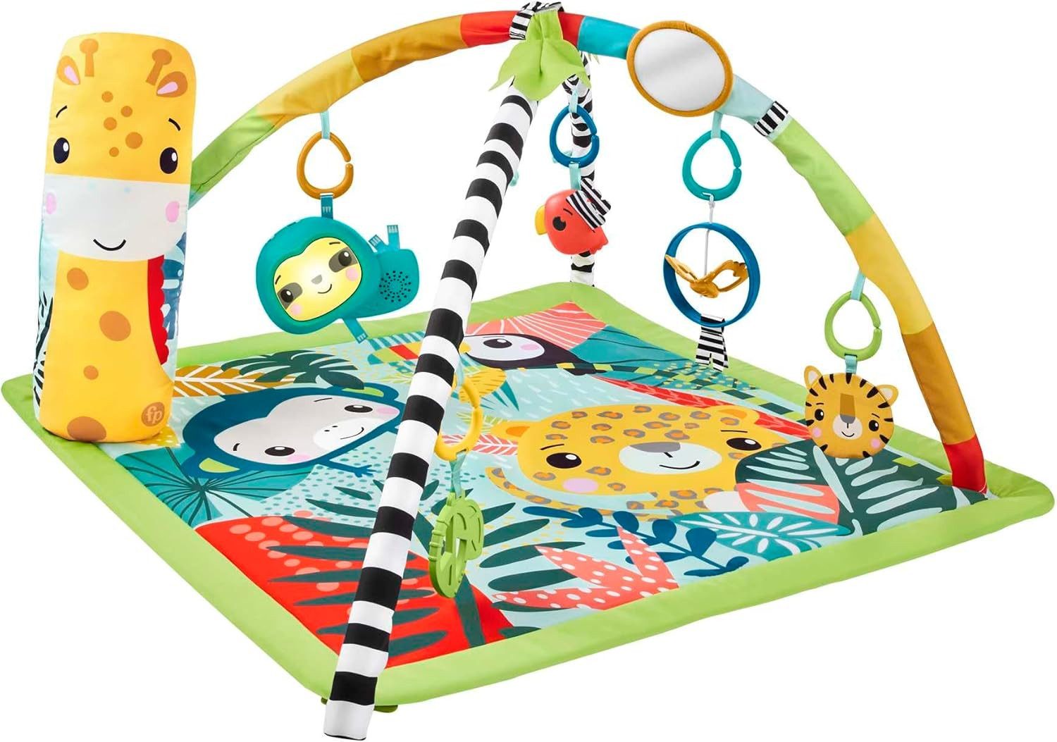 Fisher-Price® Spielbogen Fisher-Price 3-in-1 Rainforest Spieldecke Regenwalddesign HJW08