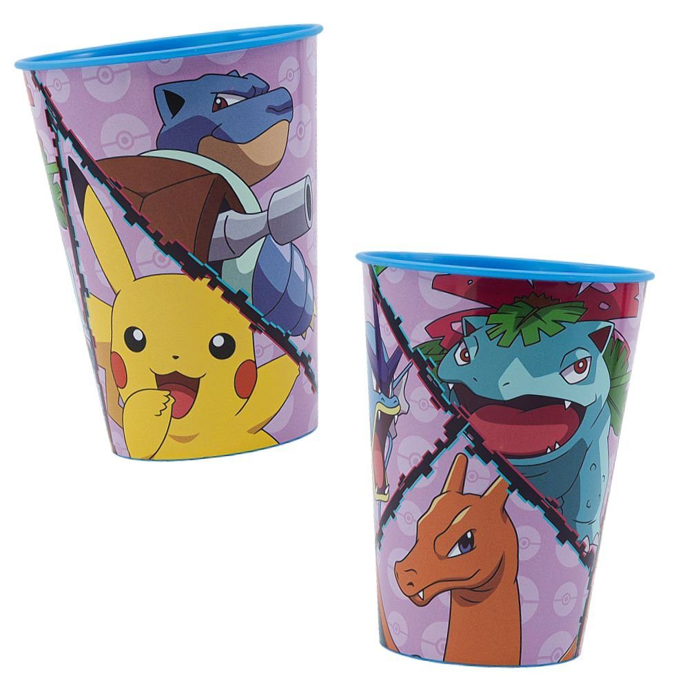 Freunde Kunststoff 260 Tasse, POKÉMON Kunststoff Trinkbecher Pokémon Motiv Kindergeschirr-Set ml