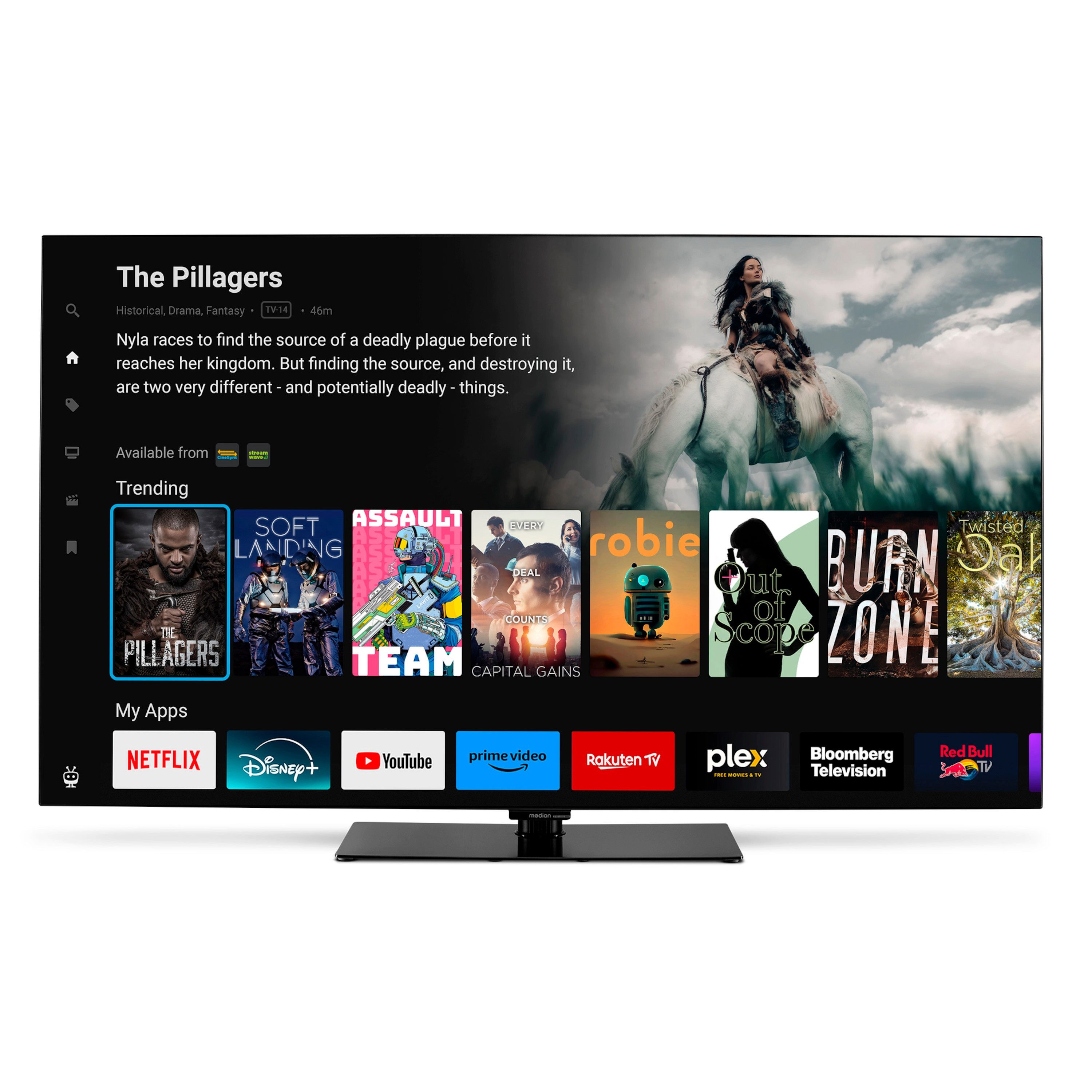 Medion® MD855901 LED-Fernseher (138.8 cm/55 Zoll, 4K Ultra HD)