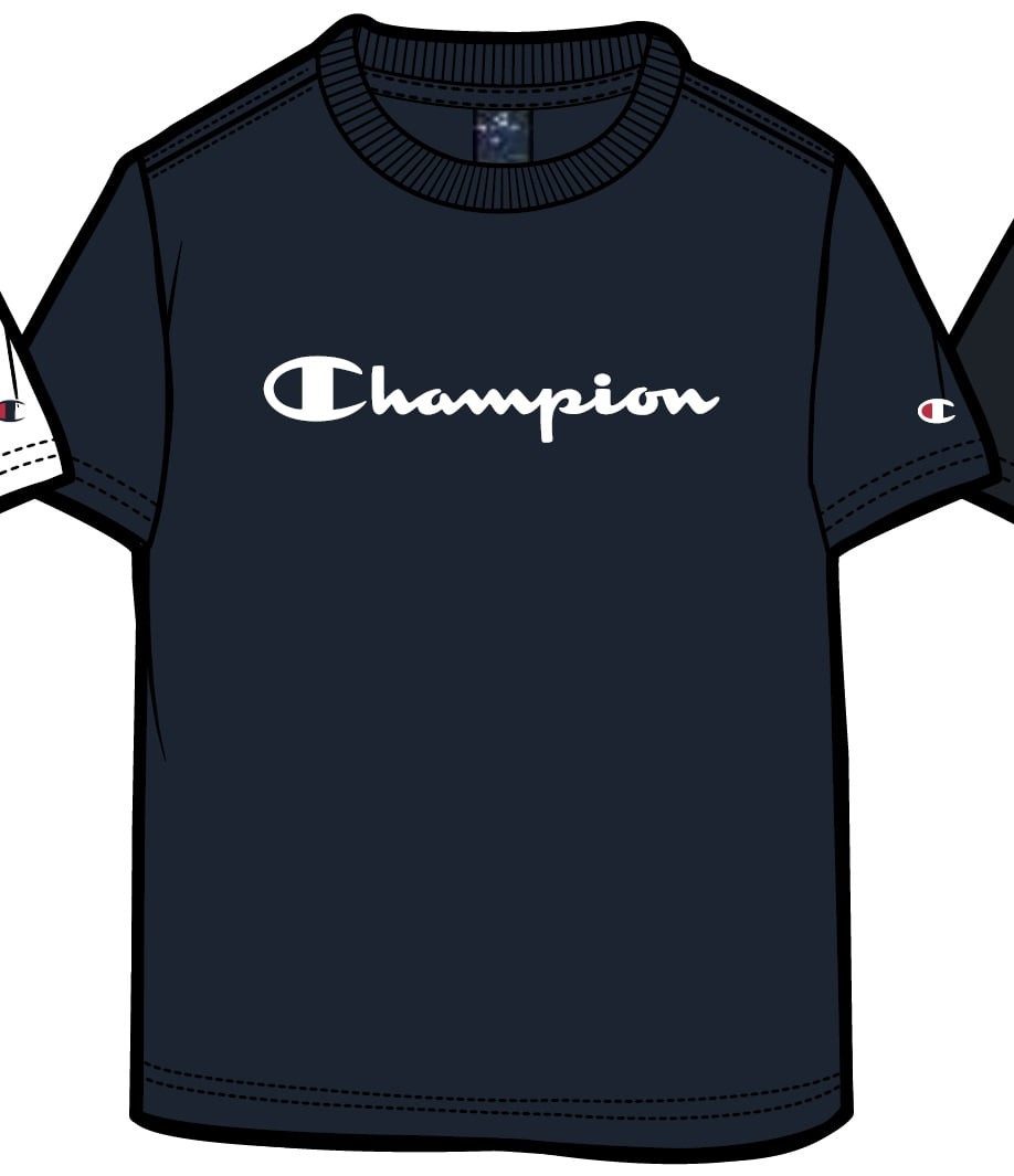 Champion T-Shirt (Baumwolle) Big Logo Print navyblau Jungen