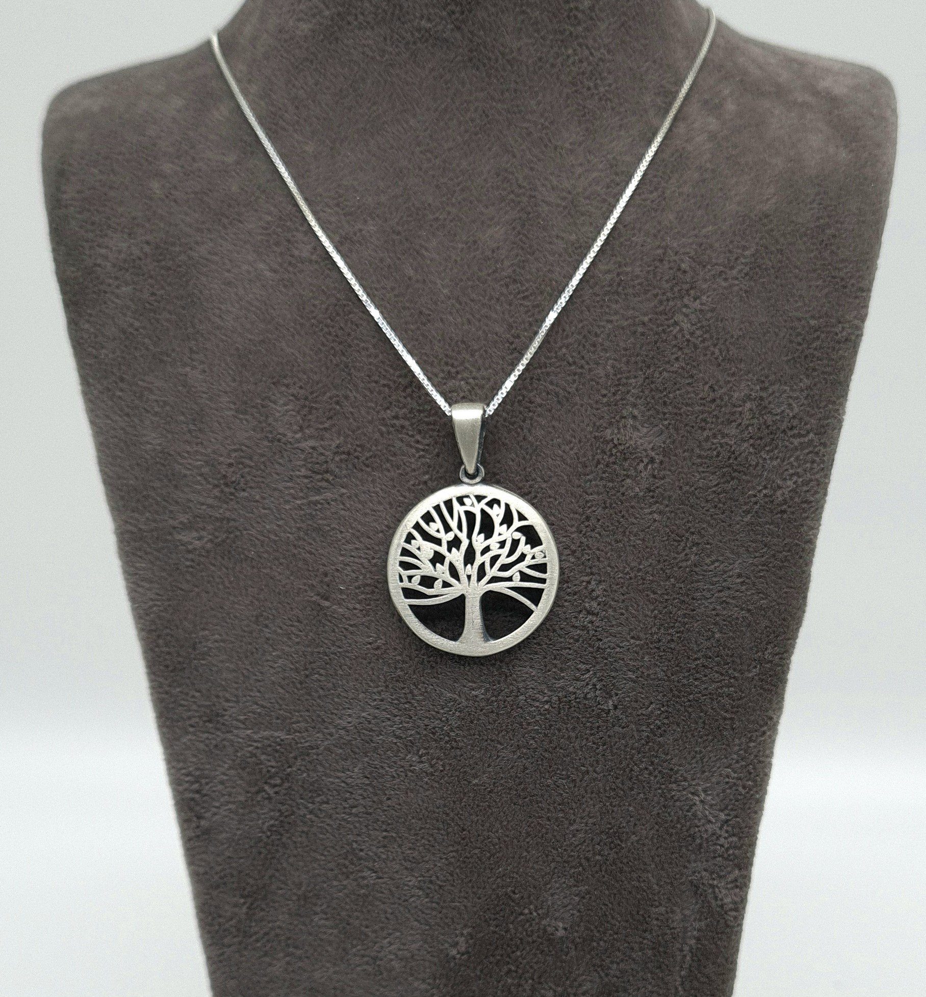 NAHLE Kette mit Anhänger Silberkette Lebensbaum Kette (2-tlg., inkl. Schmuc günstig online kaufen