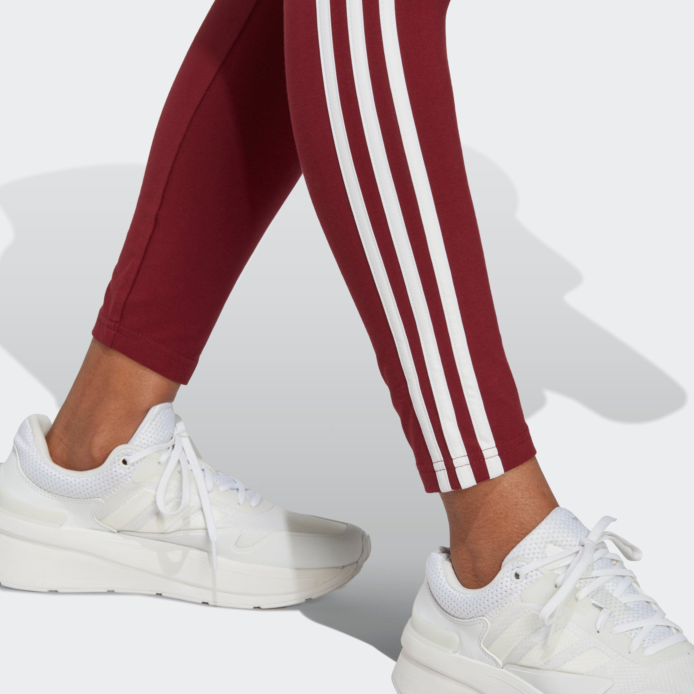 W (1-tlg) HW Leggings / LG Shadow White adidas Red Sportswear 3S