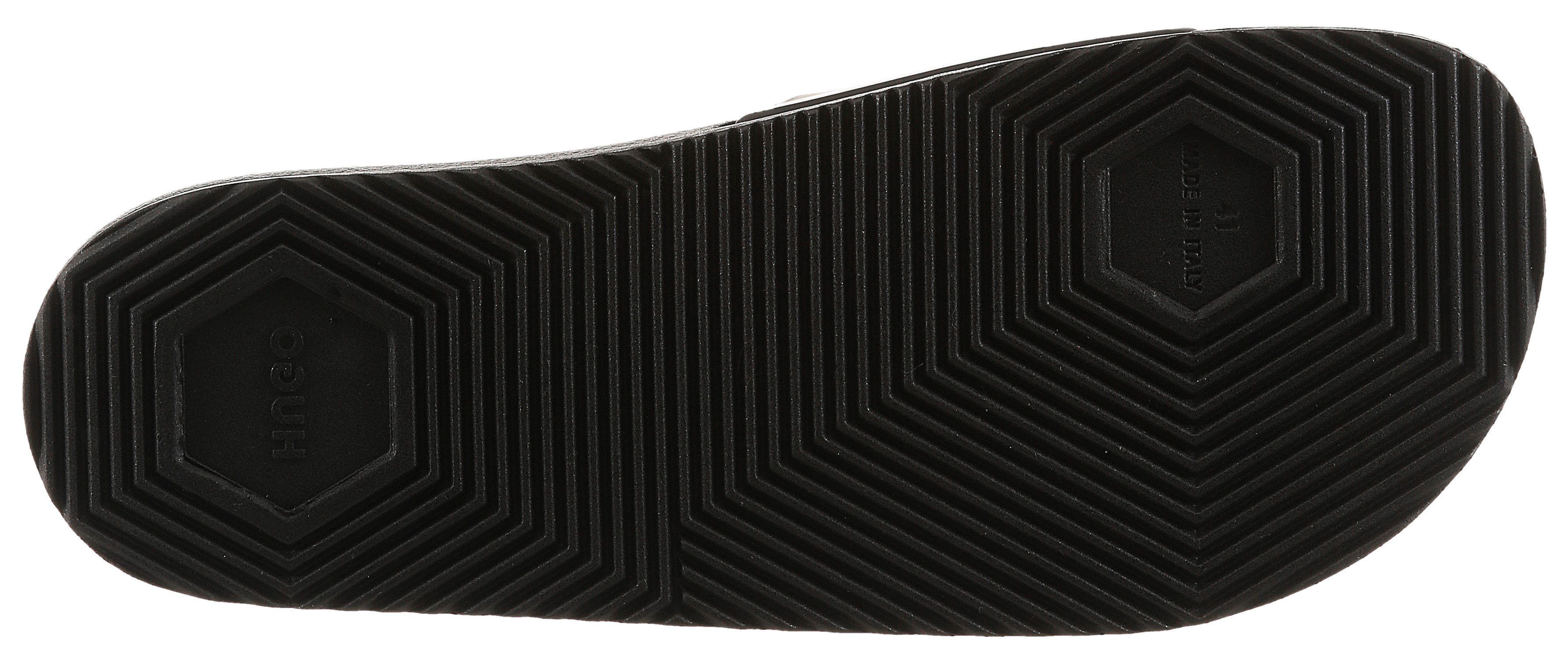 HUGO Blue Badepantolette Sommerschuh, Badelatschen, Pantolette, Strandschuh mit Logoschriftzug