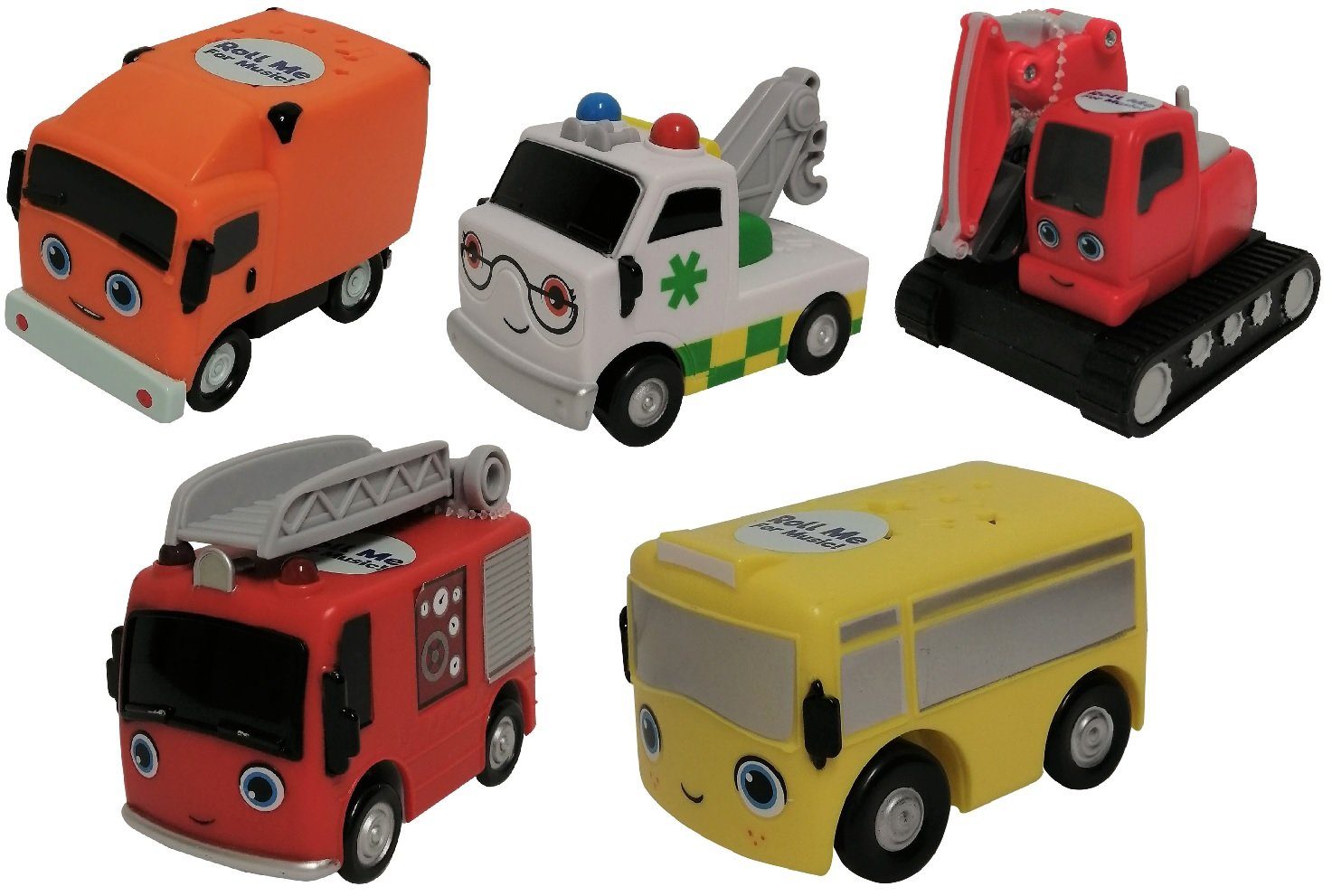 Little Baby Bum Spielzeug-Auto Little Tikes 5er-Set Fahrzeuge Little Baby Bum beweglicher 654114UK La
