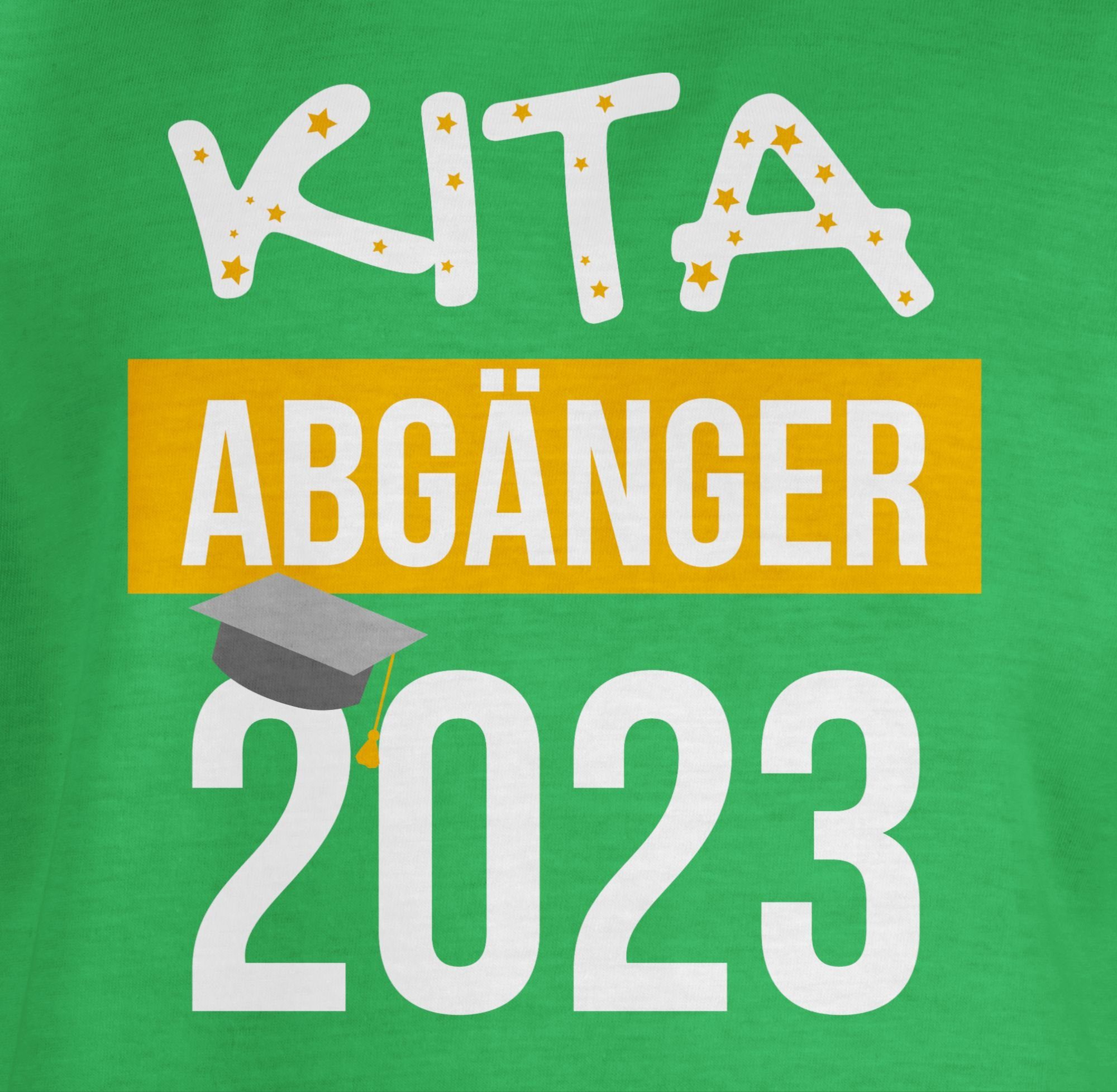 Einschulung Abgänger T-Shirt Geschenke Shirtracer 2 Junge Schulanfang Grün Kita 2023