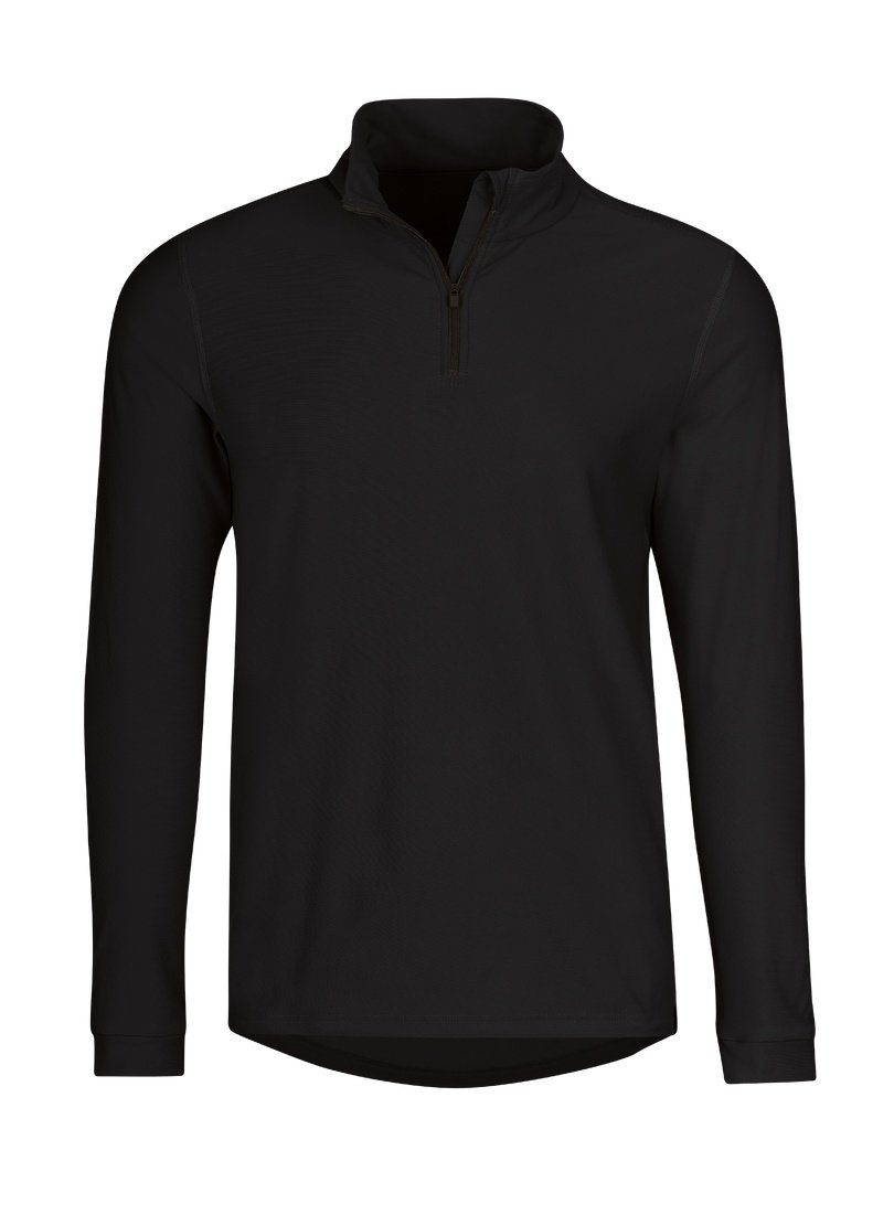 Sweatshirt TRIGEMA Langärmeliges Sportshirt mit Reißverschluss