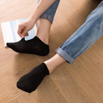 NERS Kurzsocken für Damen und Herren aus Baumwolle, ohne drückende Naht (10-Paar) mit Komfortbund