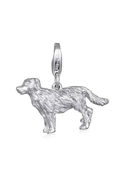 Nenalina Charm-Einhänger Hund Dog Anhänger Golden Retriever 925 Silber