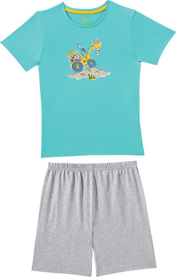 Erwin Müller Pyjama Kinder-Shorty Single-Jersey gemustert