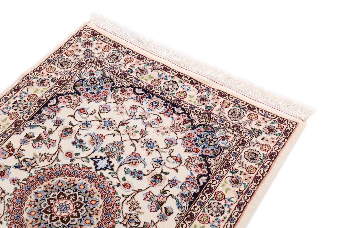 Orientteppich, Höhe: Isfahan mm 8 Orientteppich Trading, 80x117 Seidenkette Handgeknüpfter Nain rechteckig,