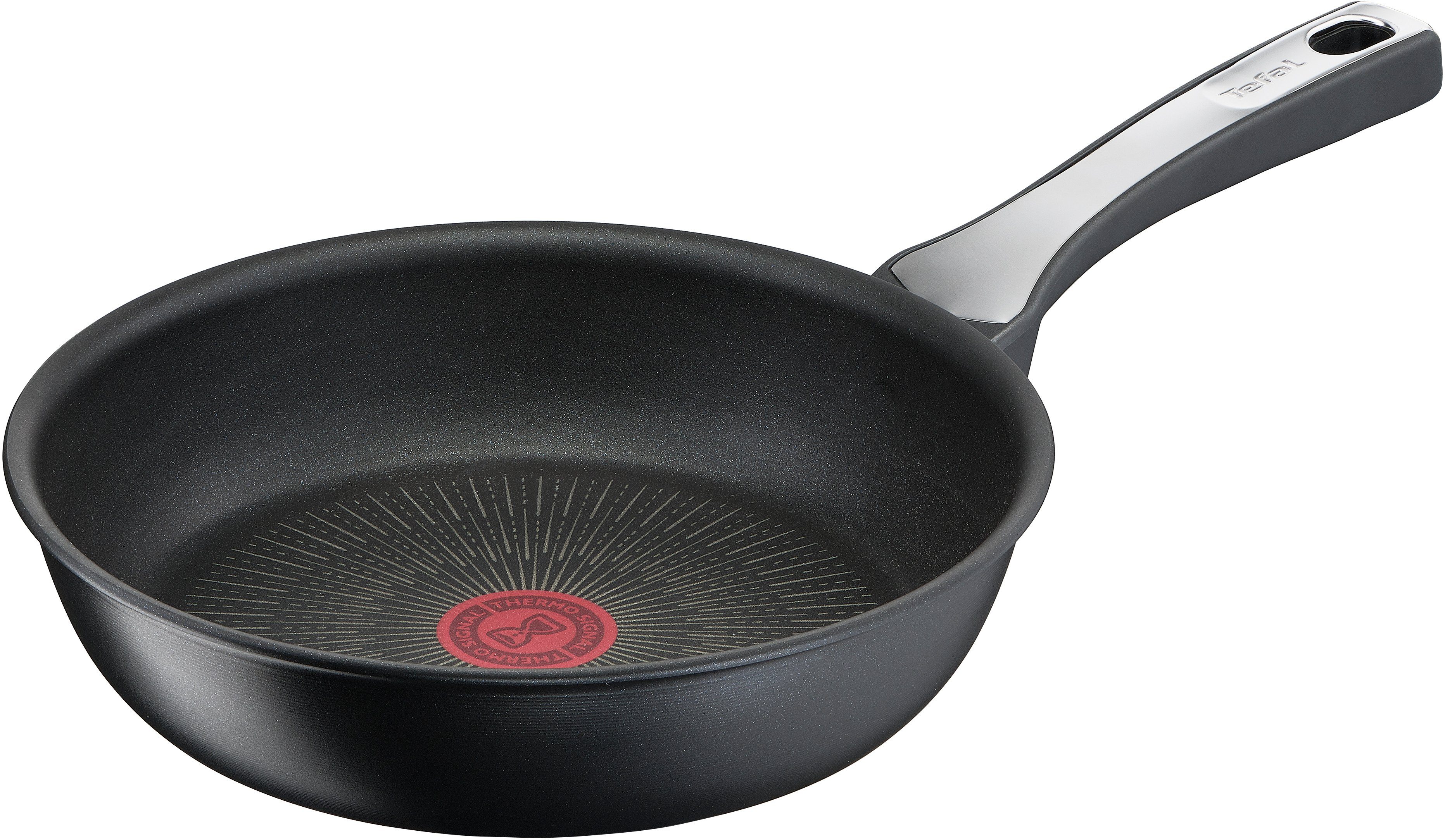 Tefal Bratpfanne Unlimited Induktion Titanium Antihaftbeschichtung, alle (1-tlg), Thermo-Signal, On, Aluminium Herdarten