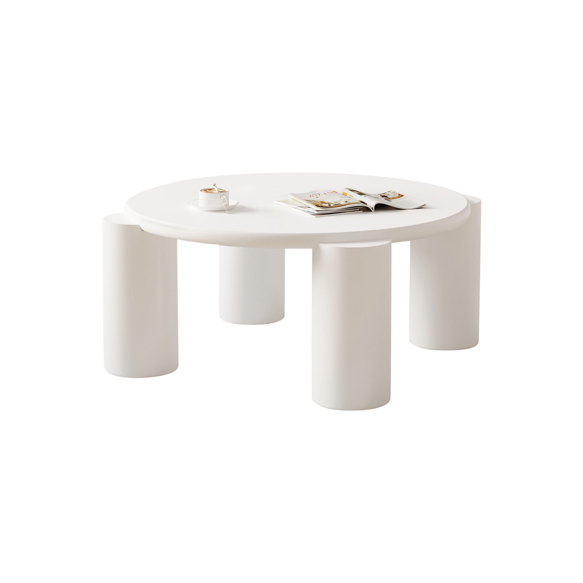 OKWISH Couchtisch Rundtischdesign (Wohnzimmertisch, Satztisch, 1-St., günstig online kaufen