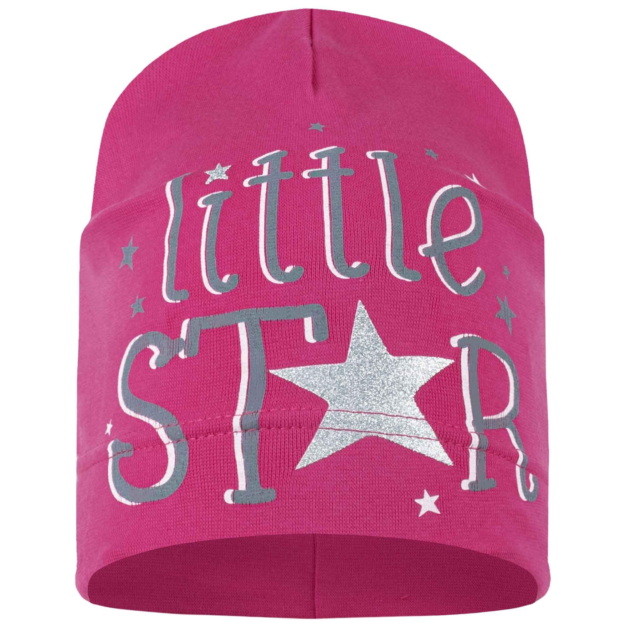 Beanie Übergangsmütze Little Kindermütze Jerseymütze Smarilla Star_Pink