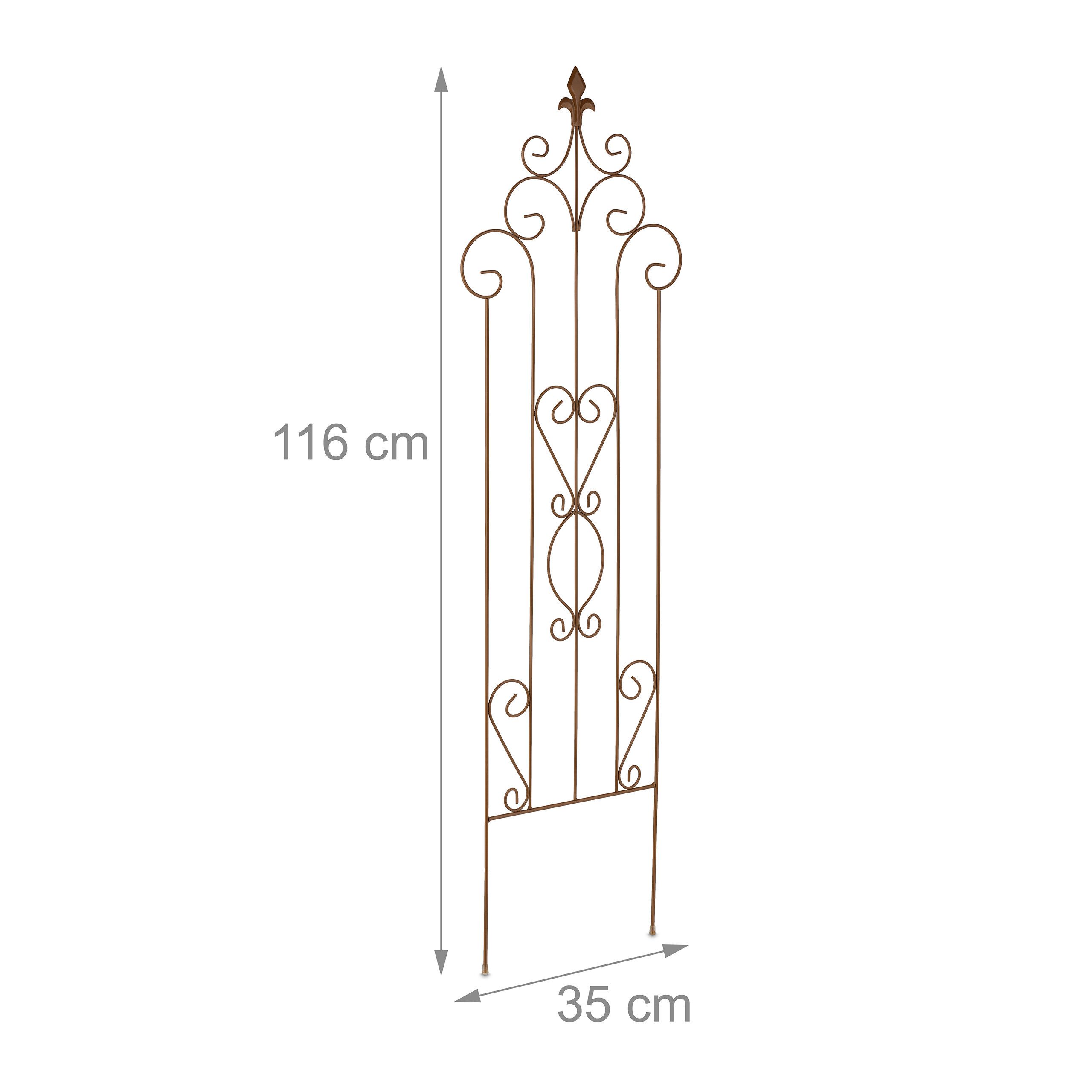 relaxdays Rankgitter Metall Vintage, 1 St., 1er Pack – Bild 4 von 5