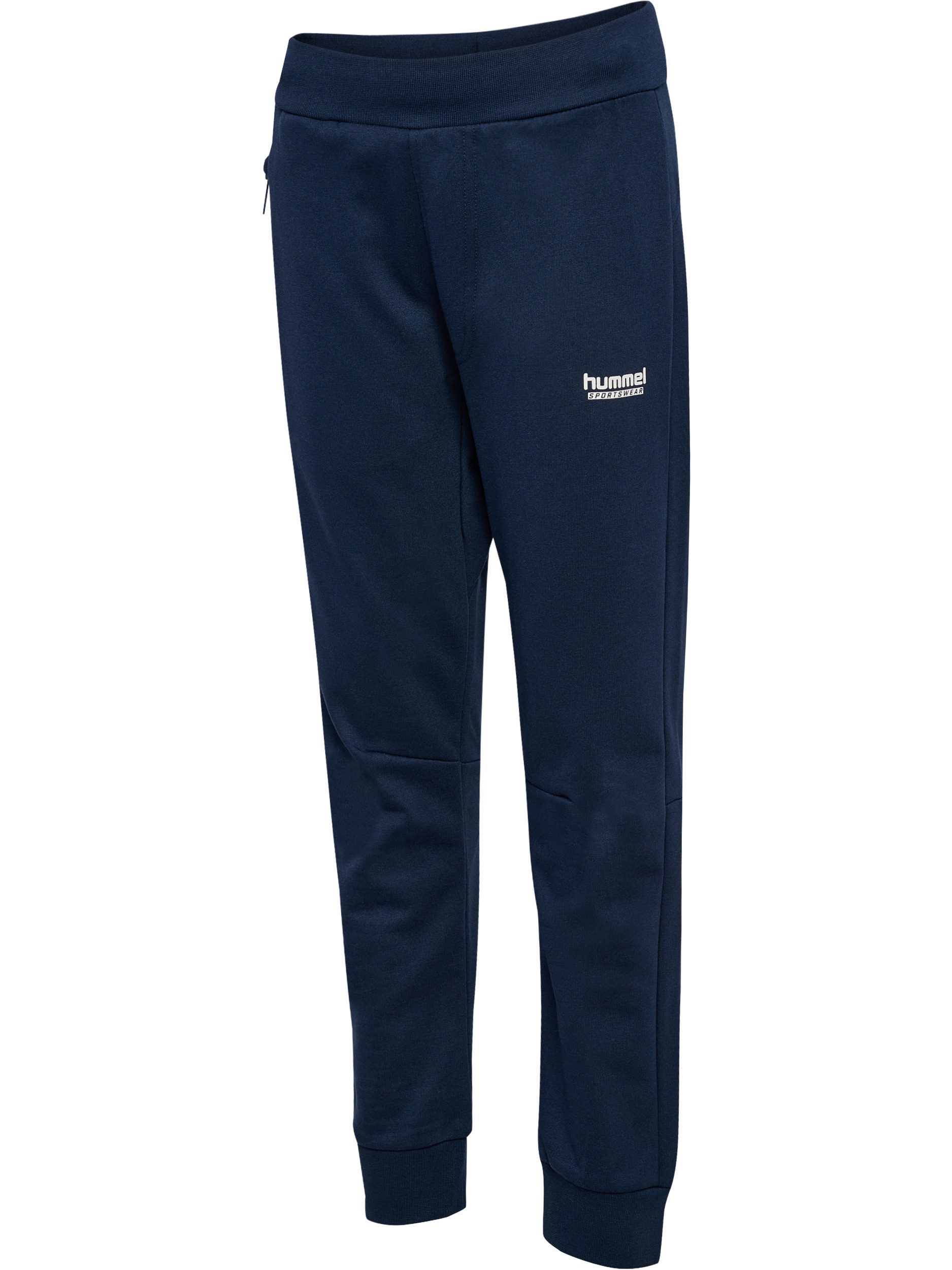 hummel Jogginghose hmlJR REGULAR ADJ WAIST PANTS mit Seitentaschen mit Reißverschlüssen, aus weichem Sweatstoff – Bild 2 von 5