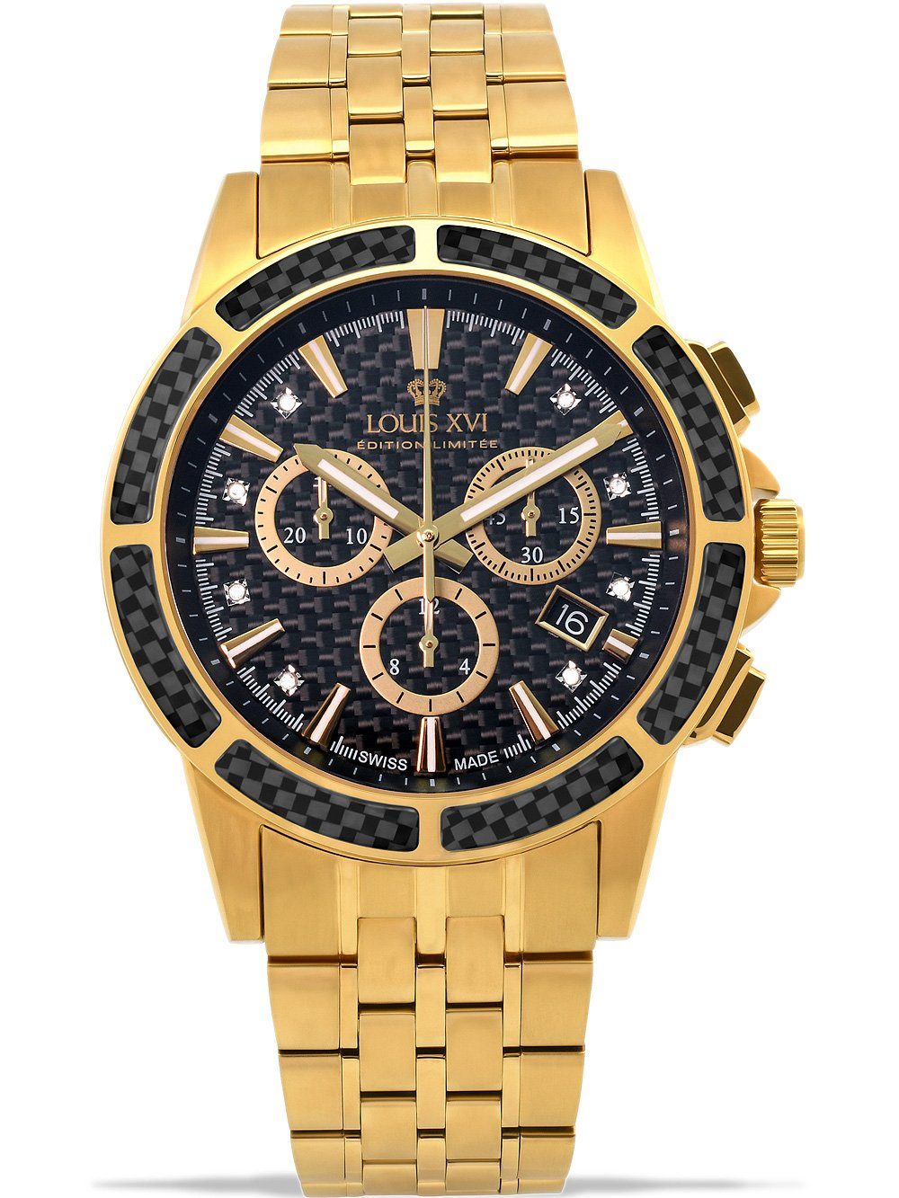 Quarzuhr Louis XVI LXVI1103 Majeste Chronograph Herrenuhr 43mm 5ATM Louis XVI LXVI1103 Majeste Chronograph Herrenuhr 43mm 5ATM