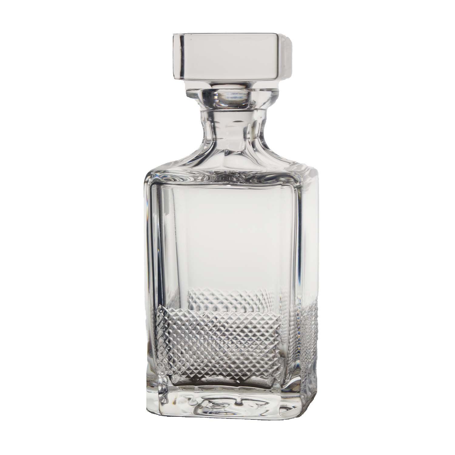 Karaffe Whisky Karaffe Oxford (25 cm) Kristallglas mundgeblasen · von Hand ge