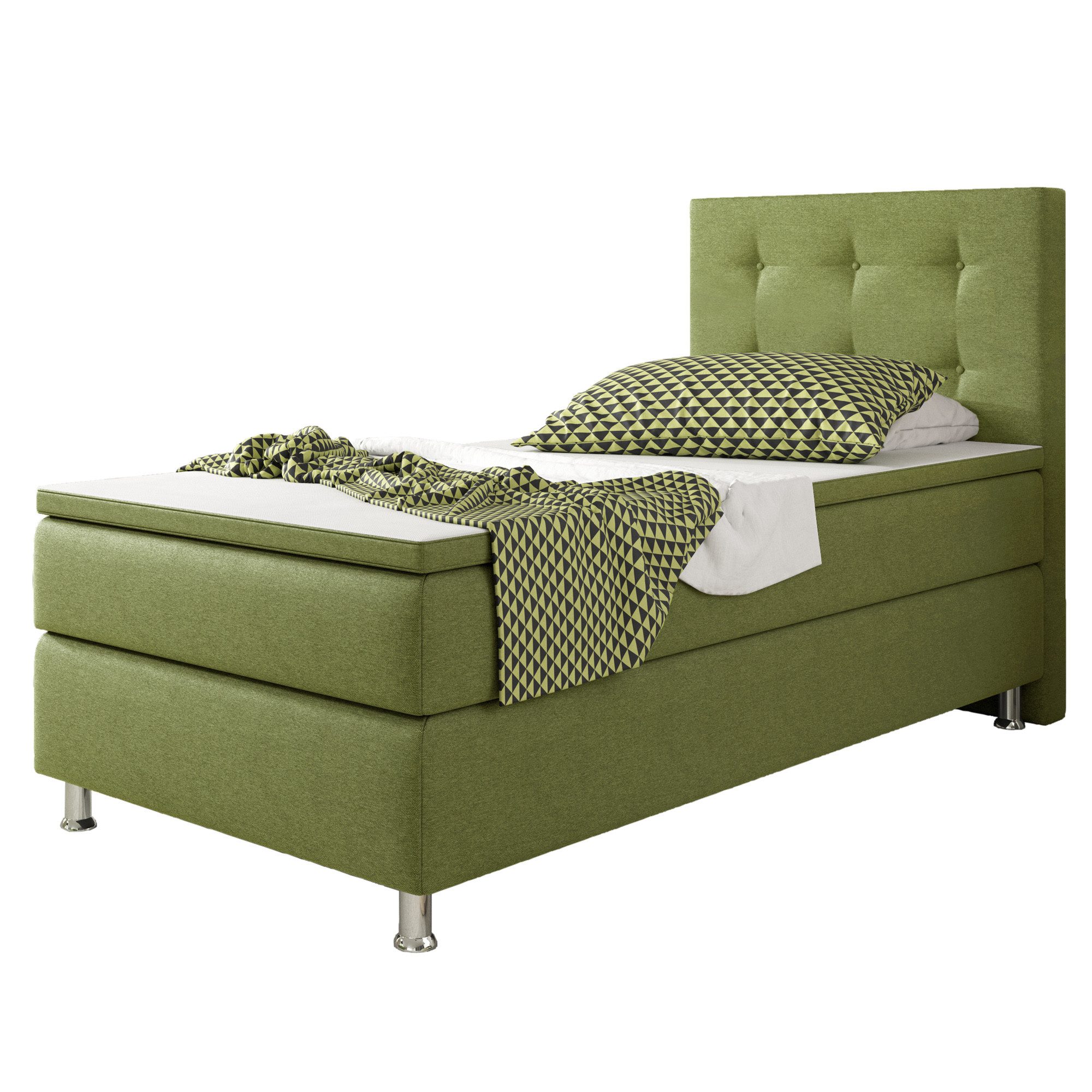 inter Boxspringbett Köln 90x200cm mit inkl. Topper und Matratzen (Bett, Kom günstig online kaufen