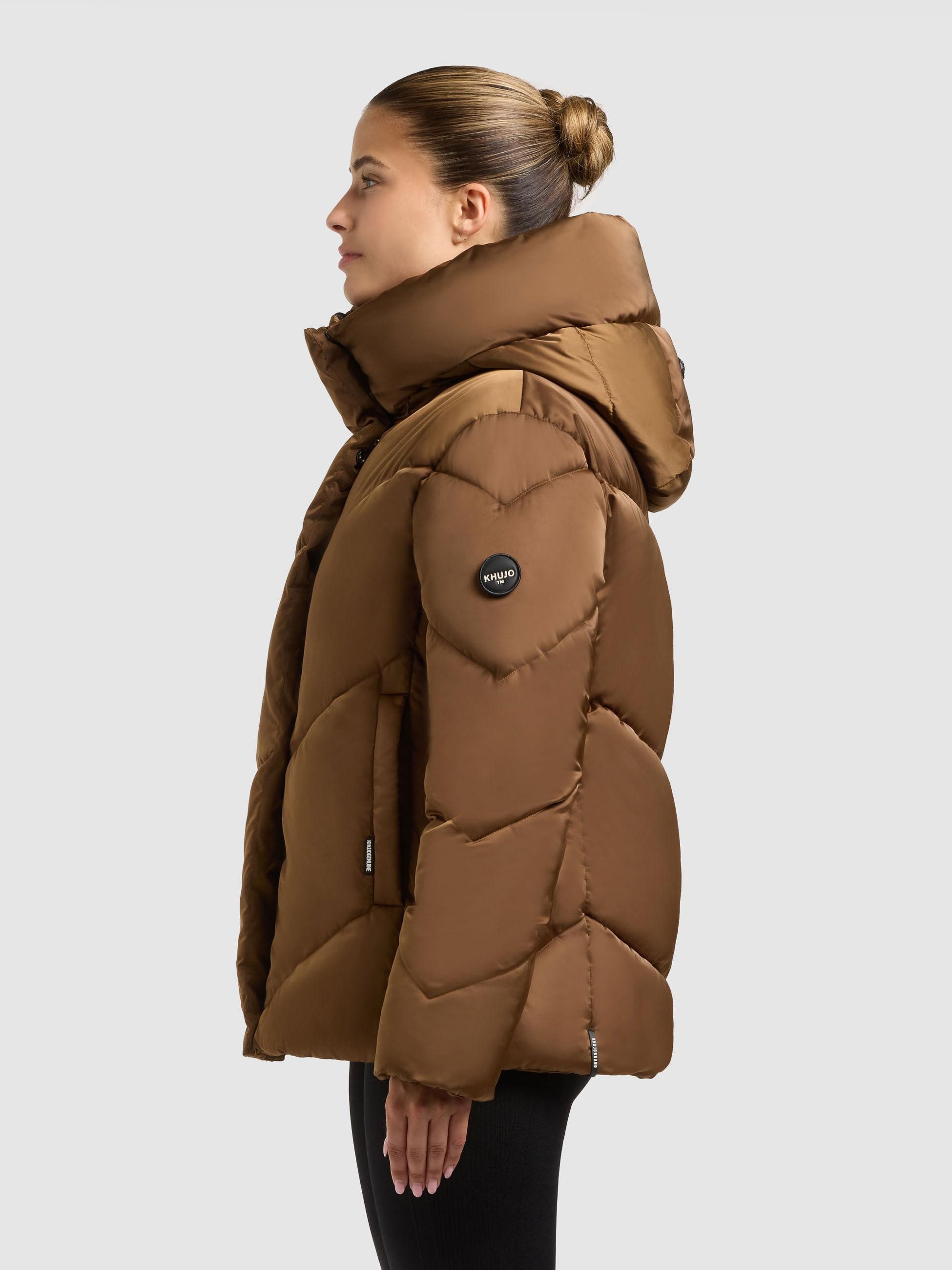 khujo Winterjacke Olsa2 Gefütterte Steppjacke mit Kapuze günstig online kaufen