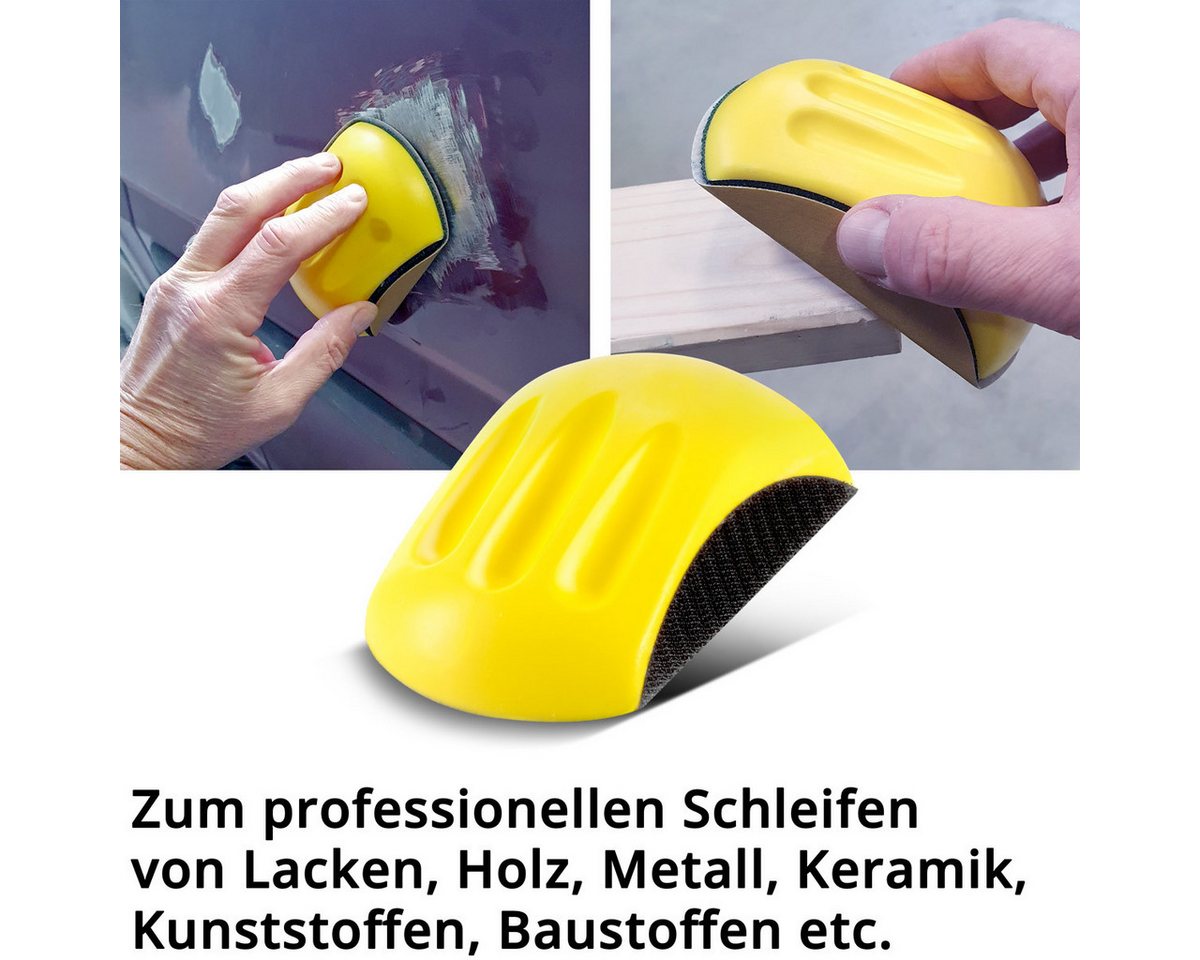 Thumbnail - STAHLWERK Schleifdreieck Handschleifblock 2er Set aus PU-Schaumstoff mit Klett-Schleifmittel, (Packung, 2 St., Set)