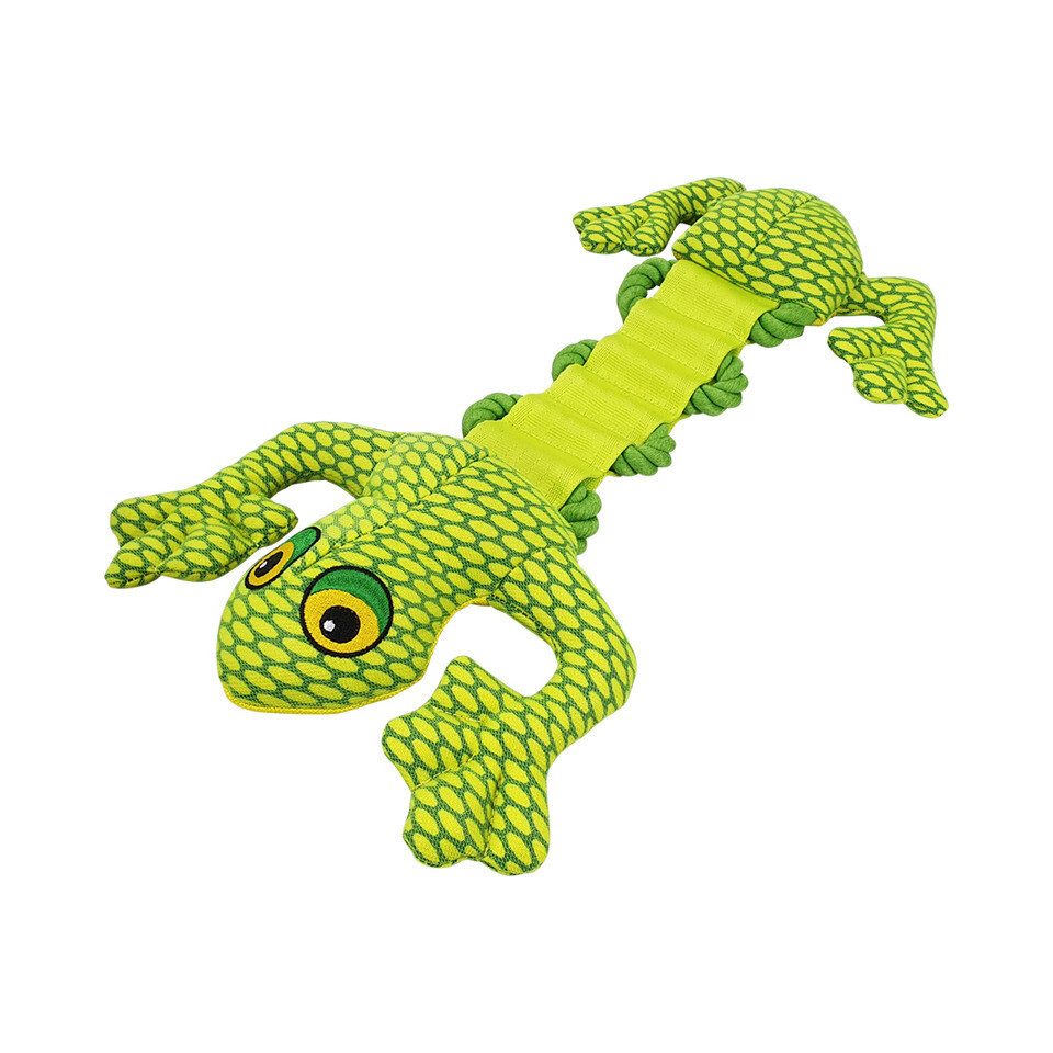 Tierkuscheltier Hundespielzeug Nylon Frosch