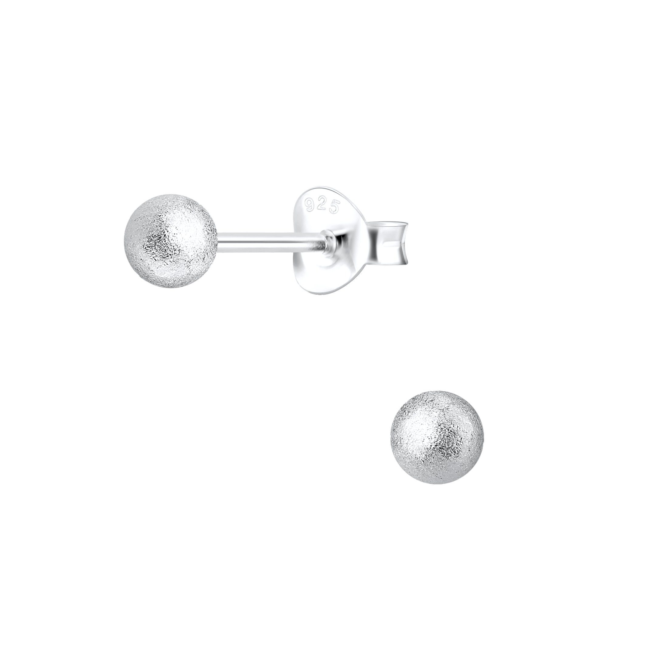 ALEXANDER YORK Paar Ohrstecker BALL DIAMANTSTAUB, 2-tlg., 925 Sterling Silber