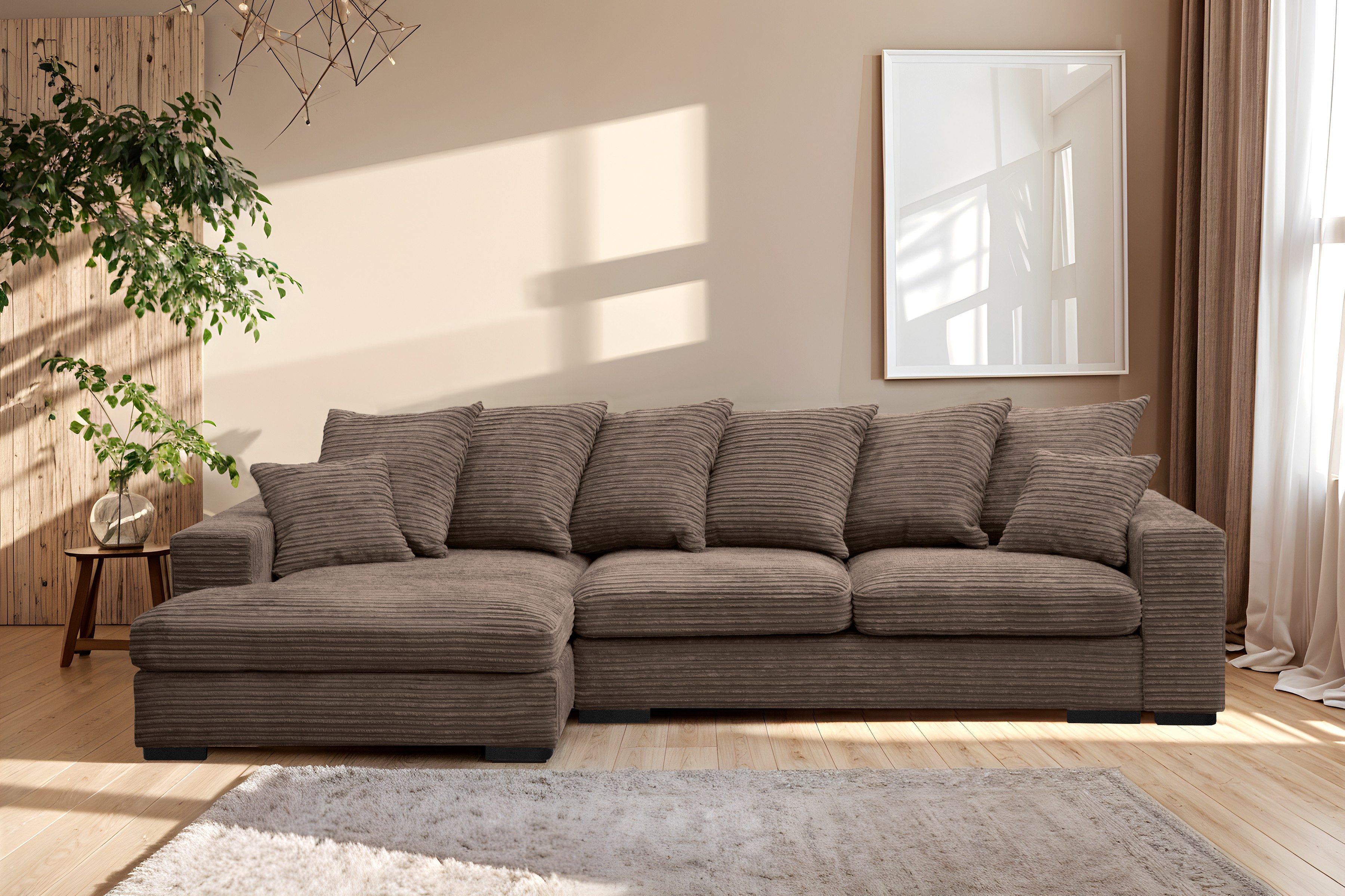 Kaiser Möbel Ecksofa Sofa L-form, Couch günstig online kaufen