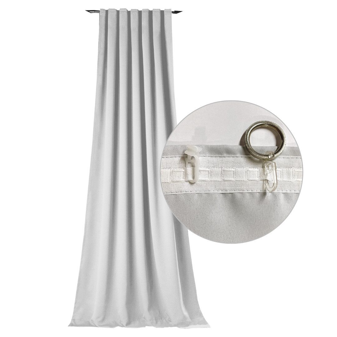 novumfix Verdunkelungsvorhang Sunout/10 off-white Thermovorhang XXL Kräusel günstig online kaufen