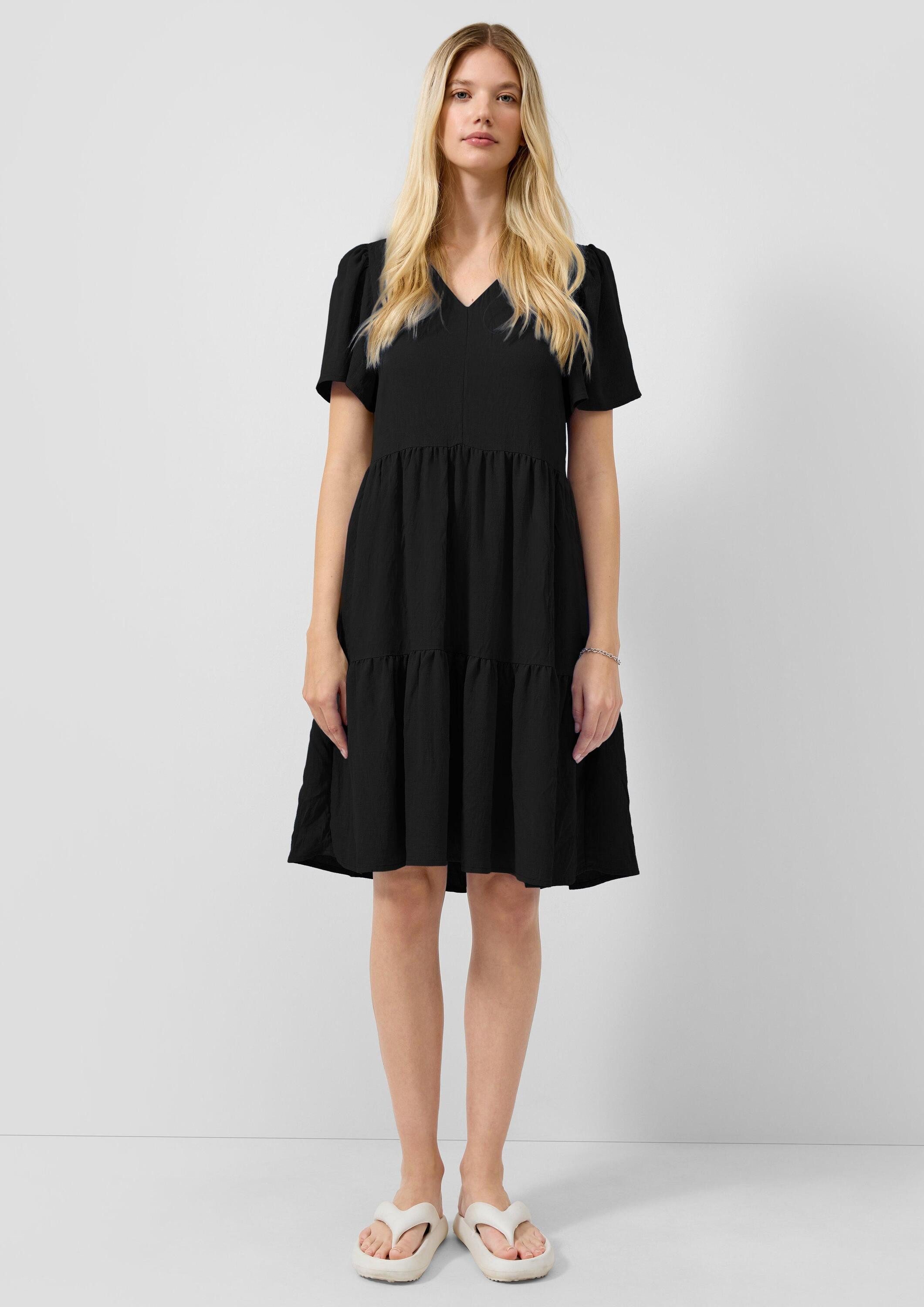 QS Minikleid Kleid Knielanges Stufenkleid