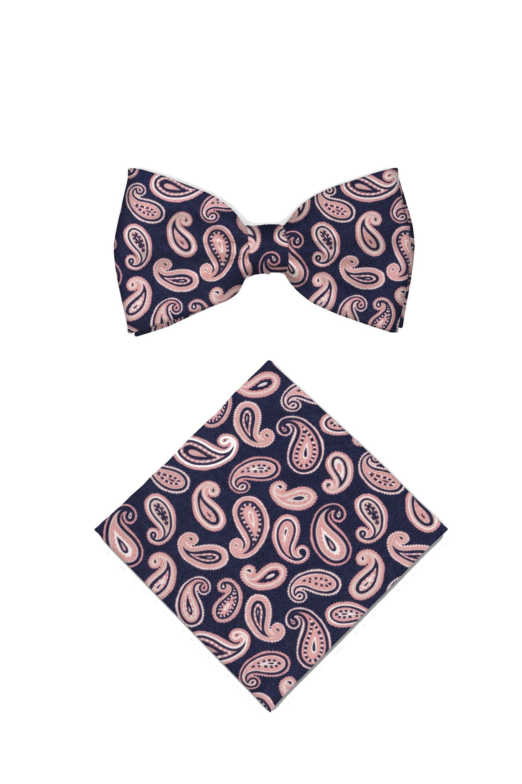 REAL GUYS by J.PLOENES Fliege (2-St) Schleife und Einstecktuch aus reiner Seide