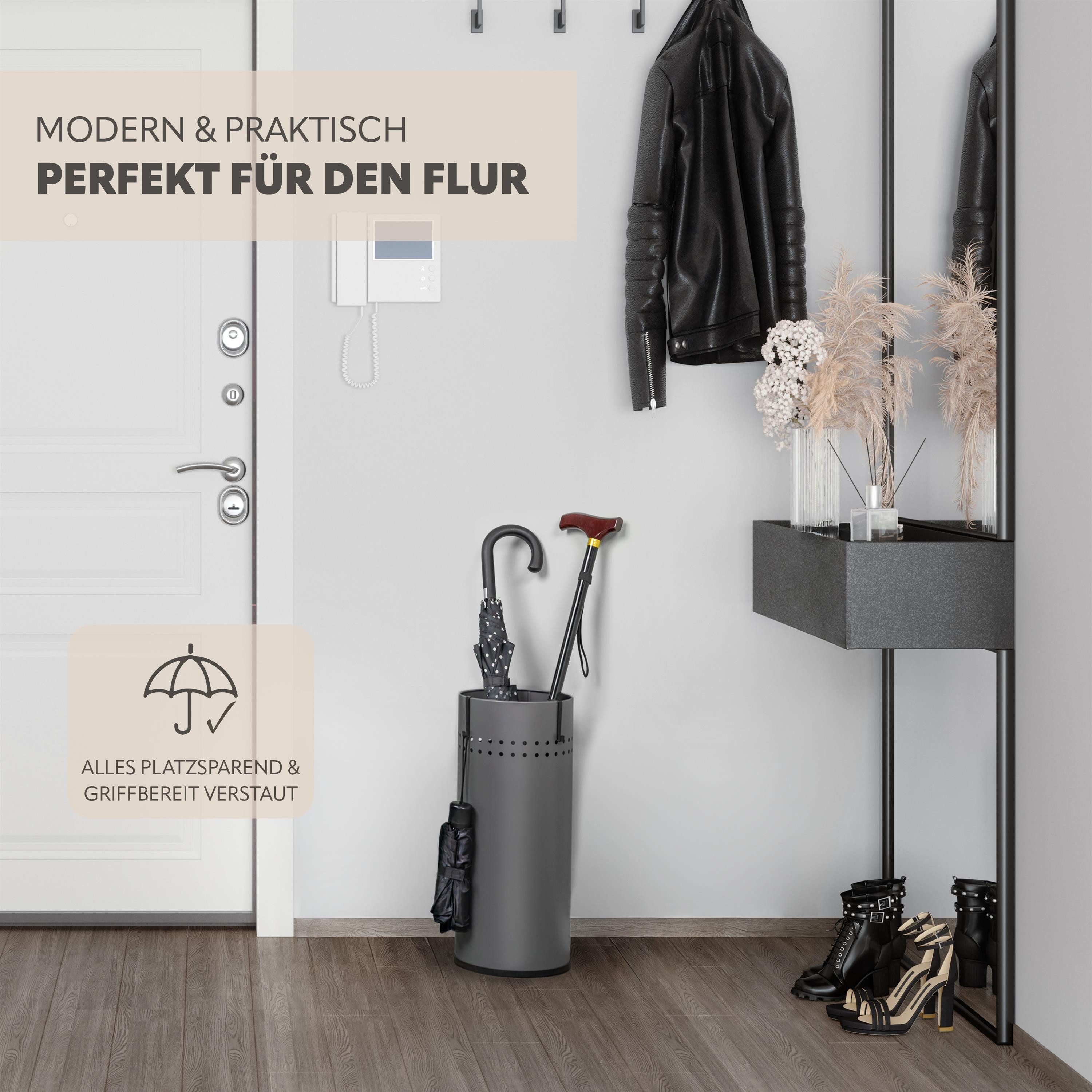 bremermann Schirmständer mit Tropfschale und 2 Haken günstig online kaufen