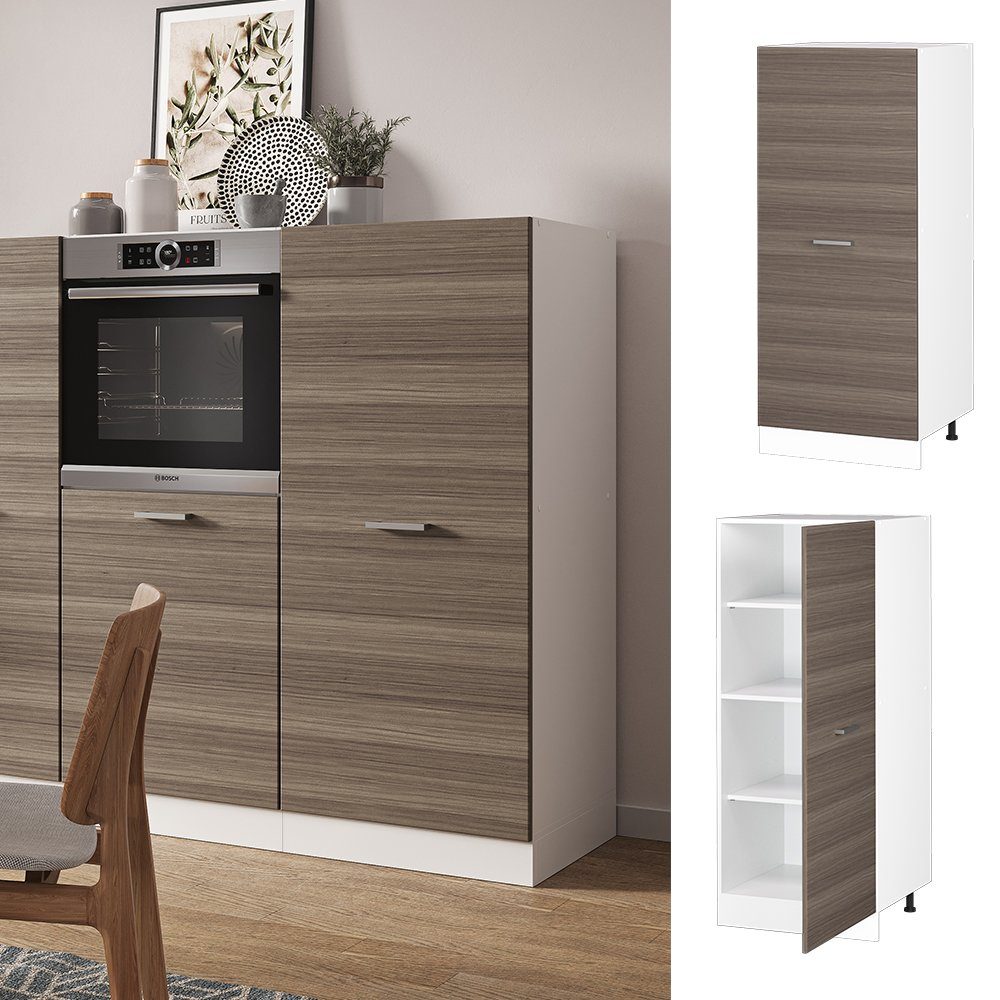 Vicco Hochschrank R-Line, Edelgrau/Weiß, 60 cm günstig online kaufen