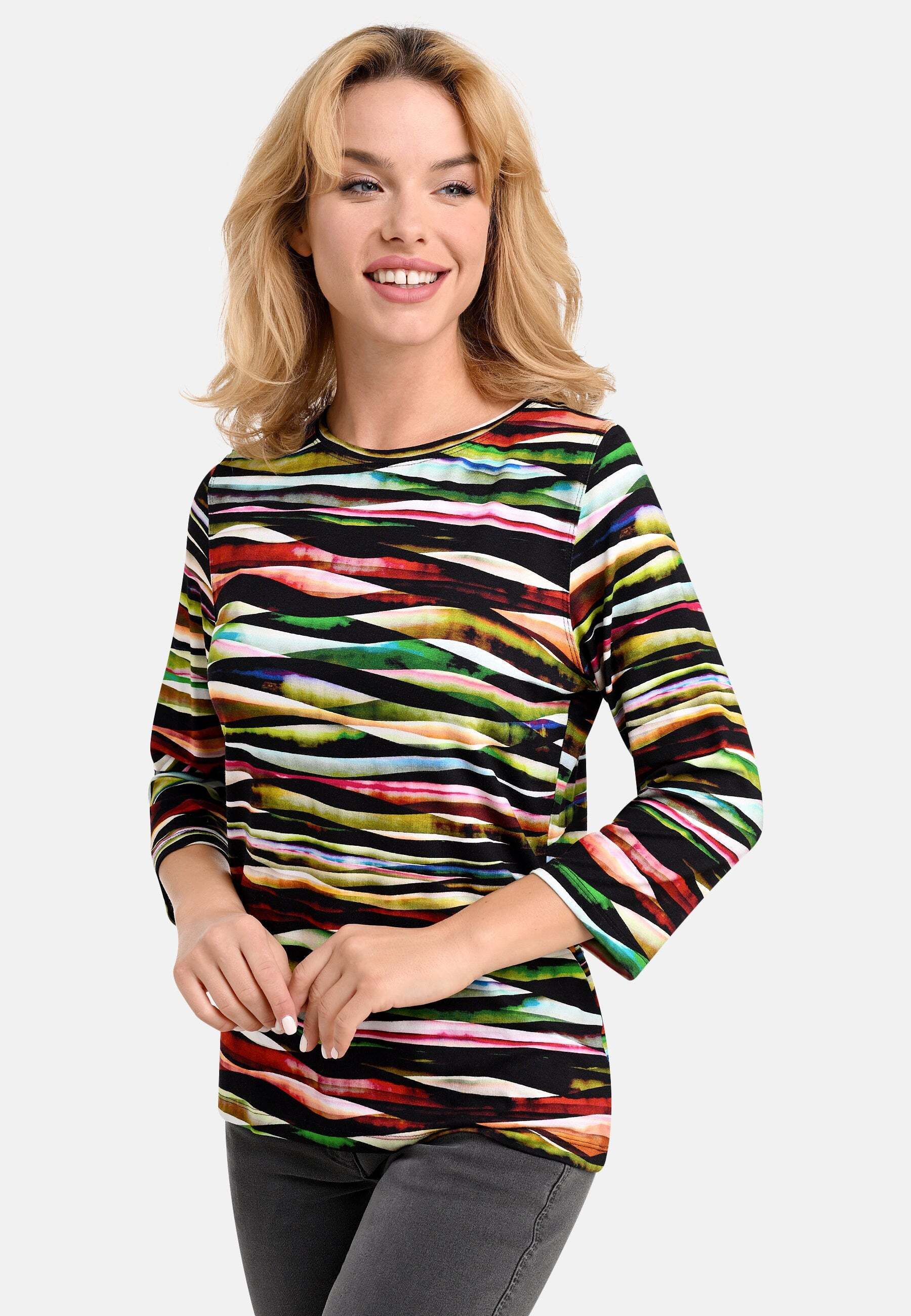 BICALLA T-Shirt Shirt Wavy Stripe - 20/black-multi günstig online kaufen