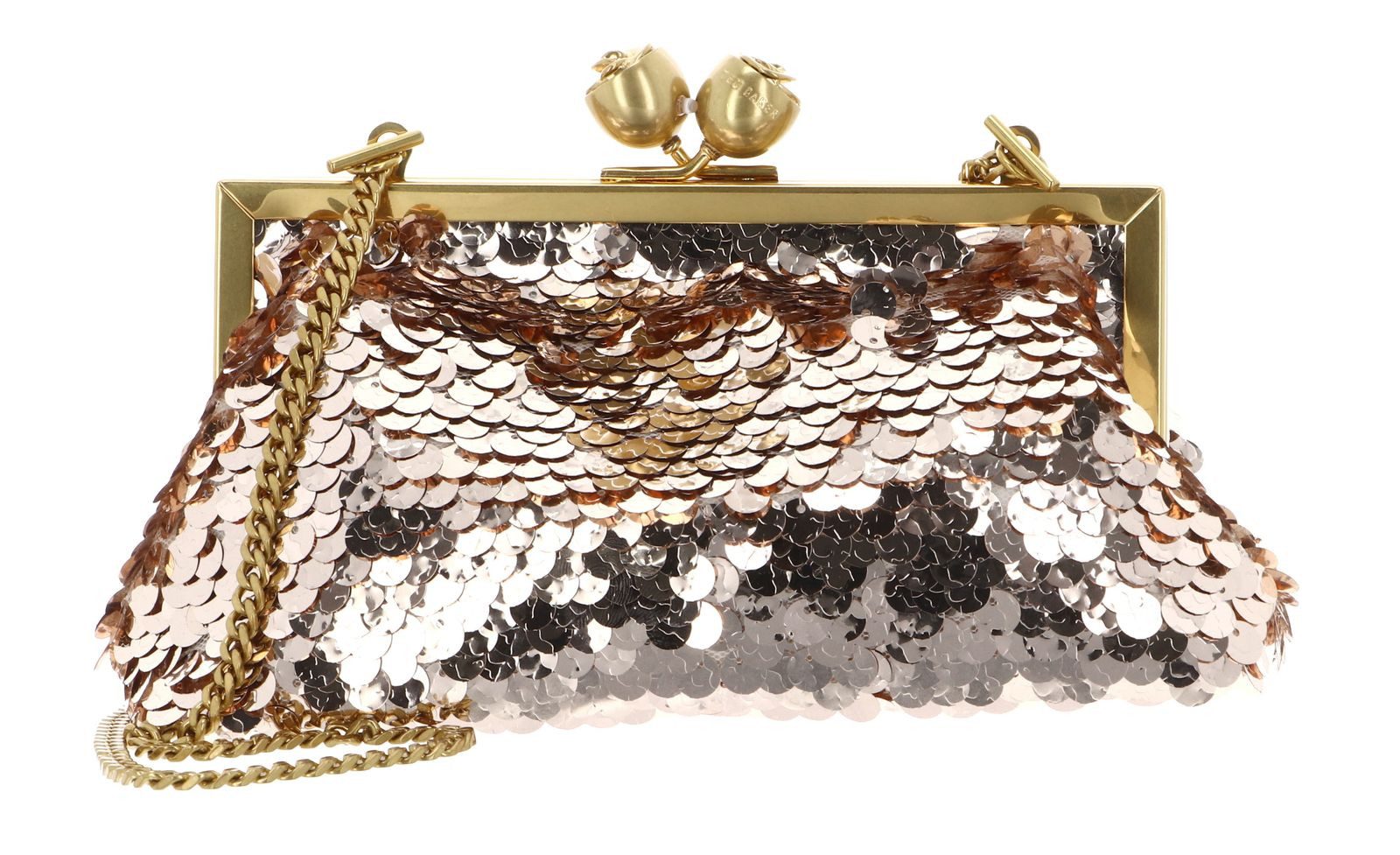 Ted Baker Abendtasche Sequinz Rose Detail Sequin Clutch Bag
