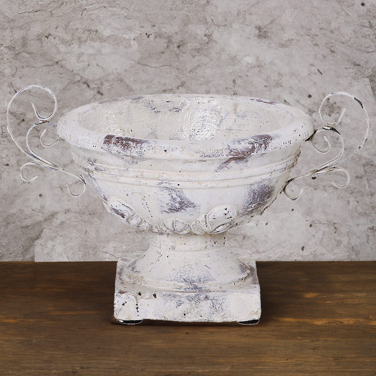 matches21 HOME & HOBBY Blumentopf Keramik Pflanzpokal oval Deko-Schale für draussen Ø 17 cm (1 St), Wetterfeste Outdoor Pflanzschale Blumen-Schale Garten-Deko P – Bild 5 von 5