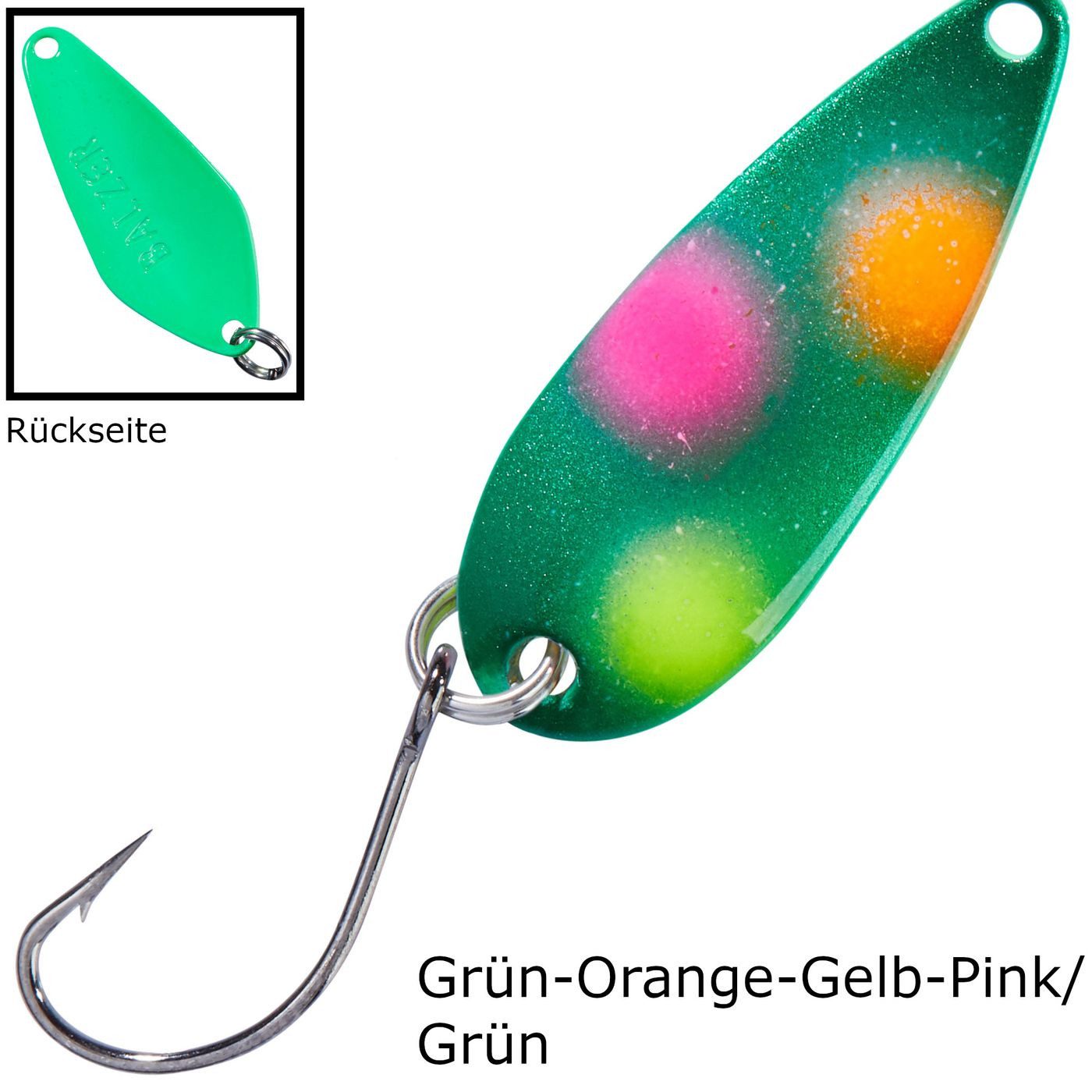 Grün-Orange-Gelb-Pink/Grün
