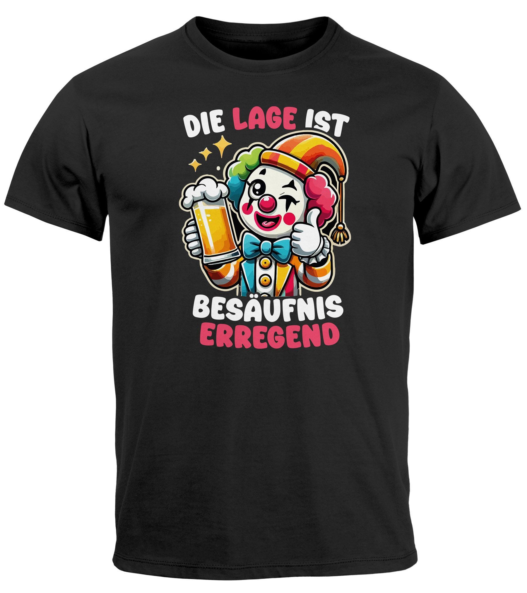 MoonWorks Print-Shirt Herren T-Shirt Party Feiern günstig online kaufen