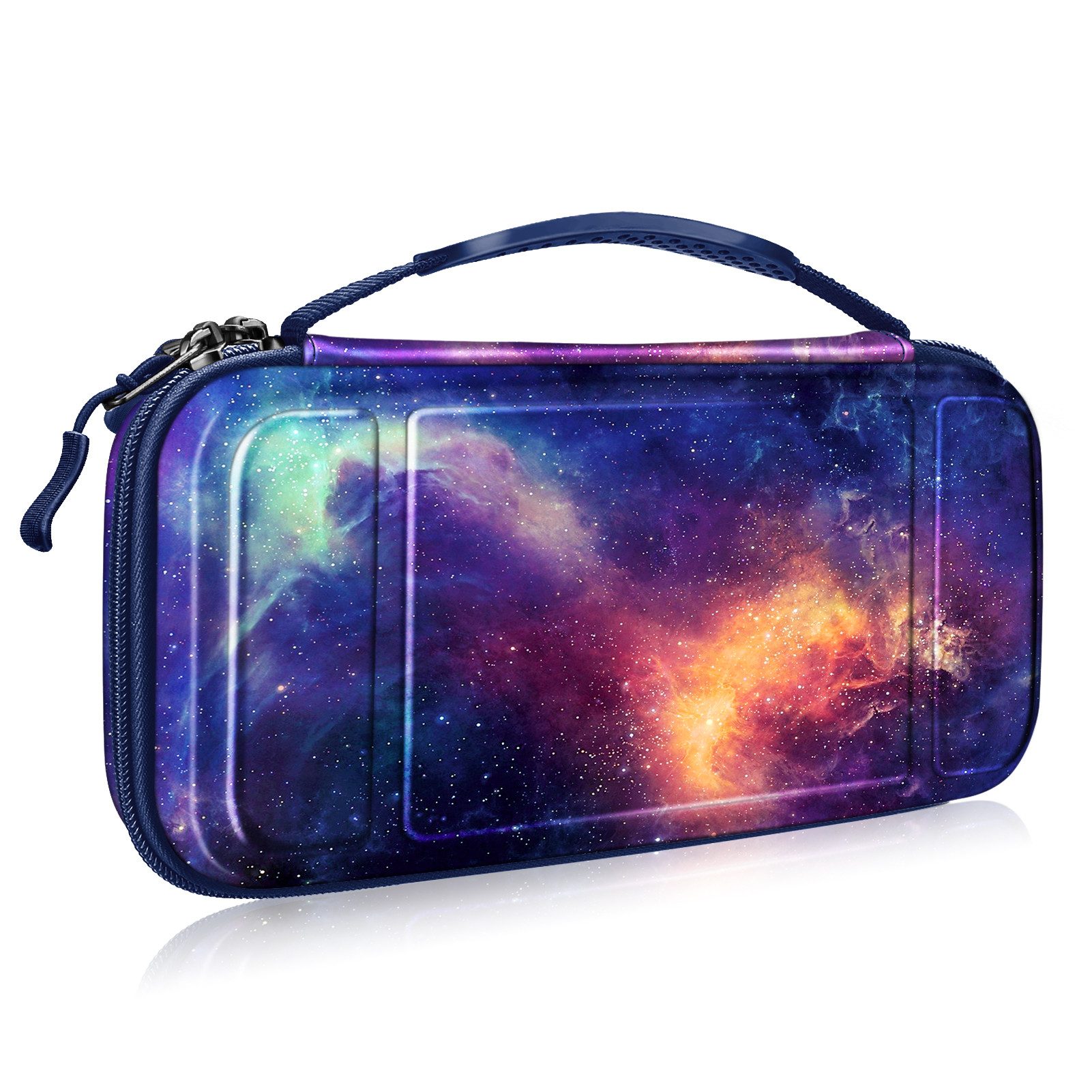 Fintie Nintendo-Schutzhülle Tragetasche Kompatibel mit Nintendo Switch/Switch OLED Modell, mit 10 Spielkartenhaltern, Stoßfeste Reisetasche für Konsole & Zubehör