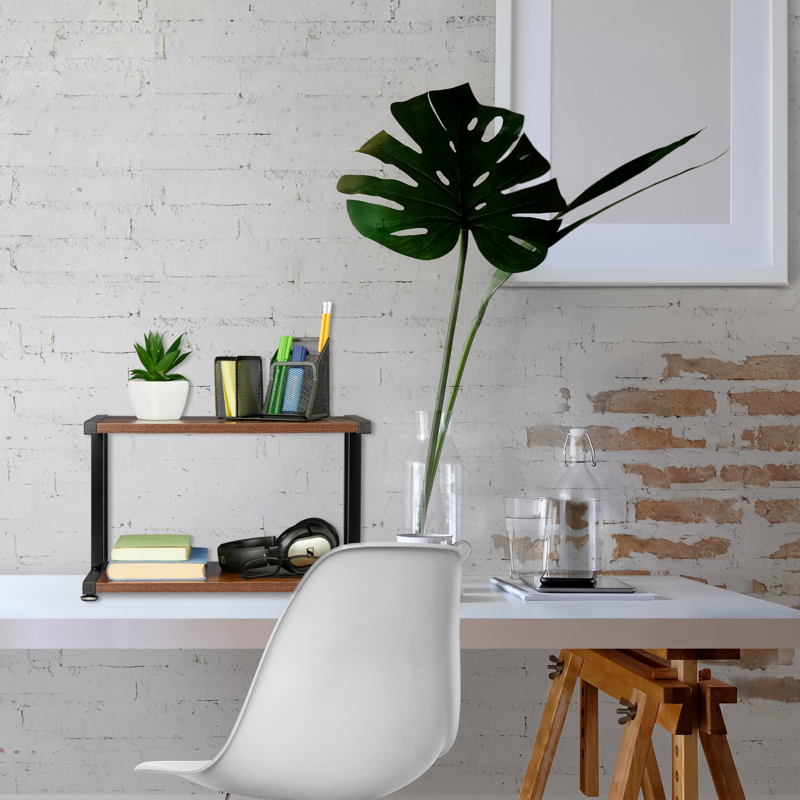 relaxdays Druckertisch Druckerständer im Industrial Design (1-St) – Bild 5 von 5