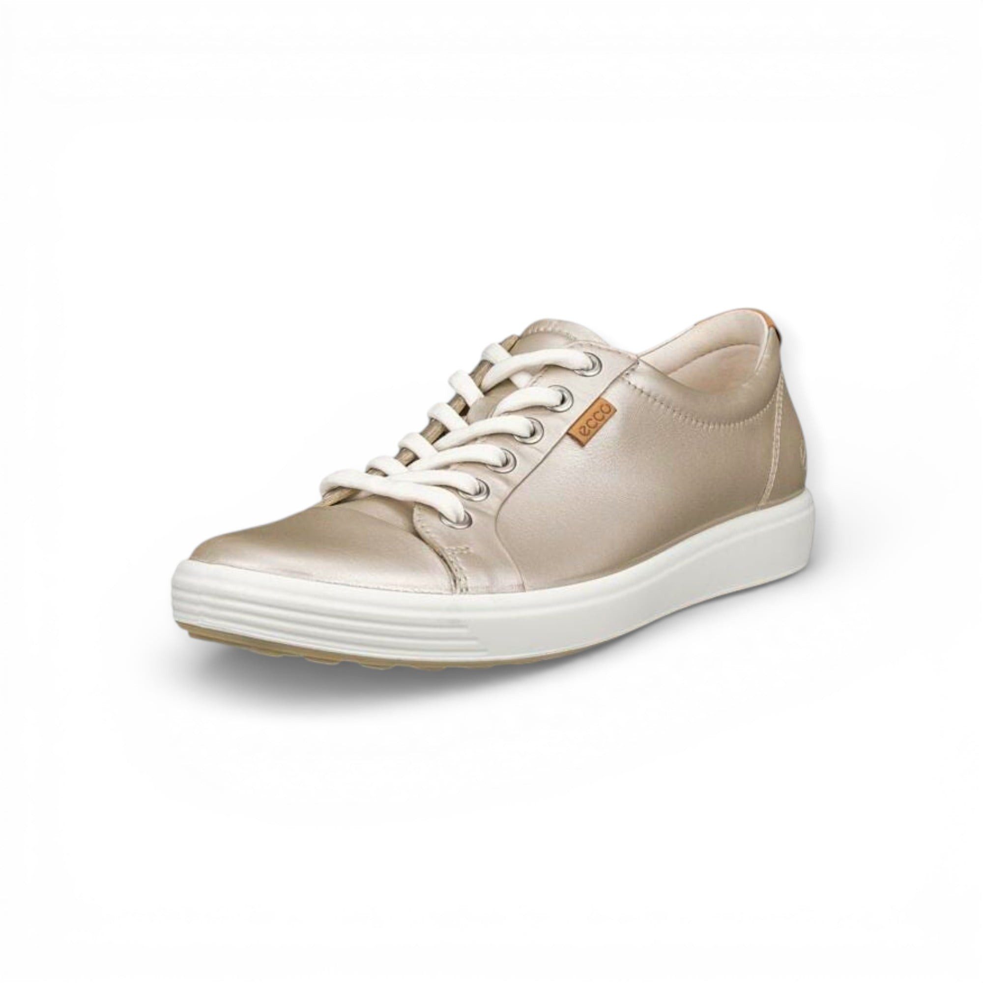 Ecco Soft 7 (Vollnarbenleder) gold Damen Sneaker