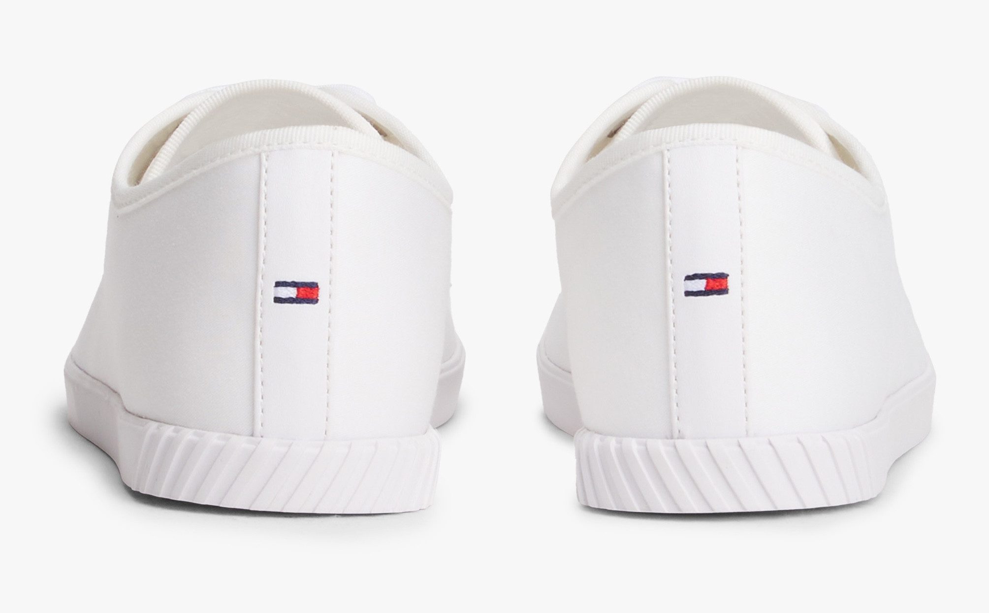 Tommy Hilfiger CANVAS LACE UP SNEAKER Sneaker, Freizeitschuh, Halbschuh, Schnürschuh mit gestickter Logoflagge