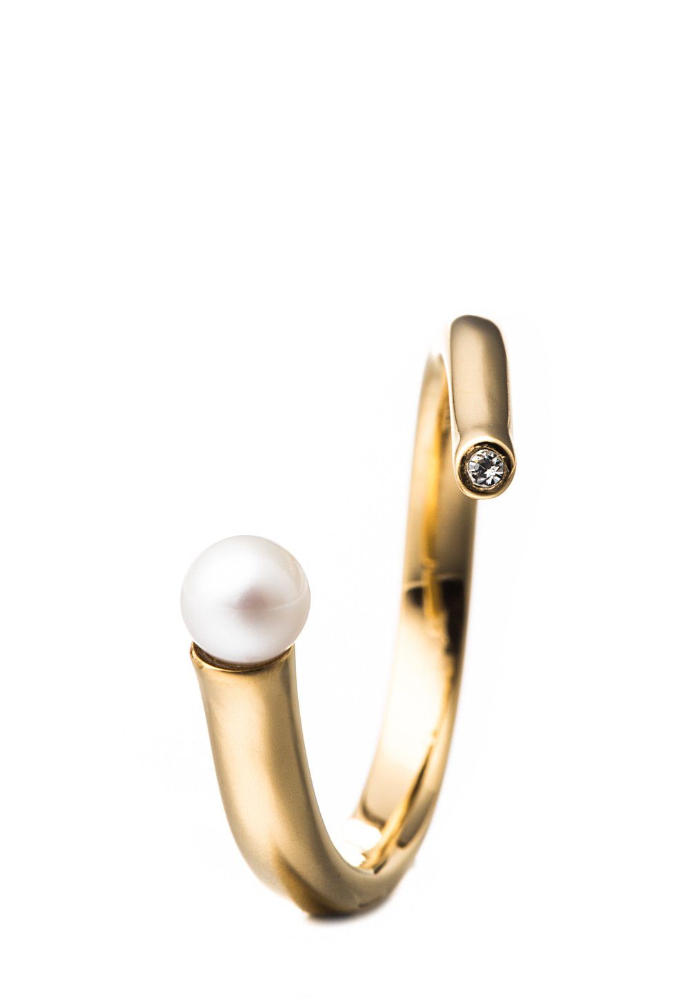 Süßwasserperle Gold Fingerring Heideman 421 Perlenring echter 1-tlg., mit Ring Geschenkverpackung), (Ring, inkl.