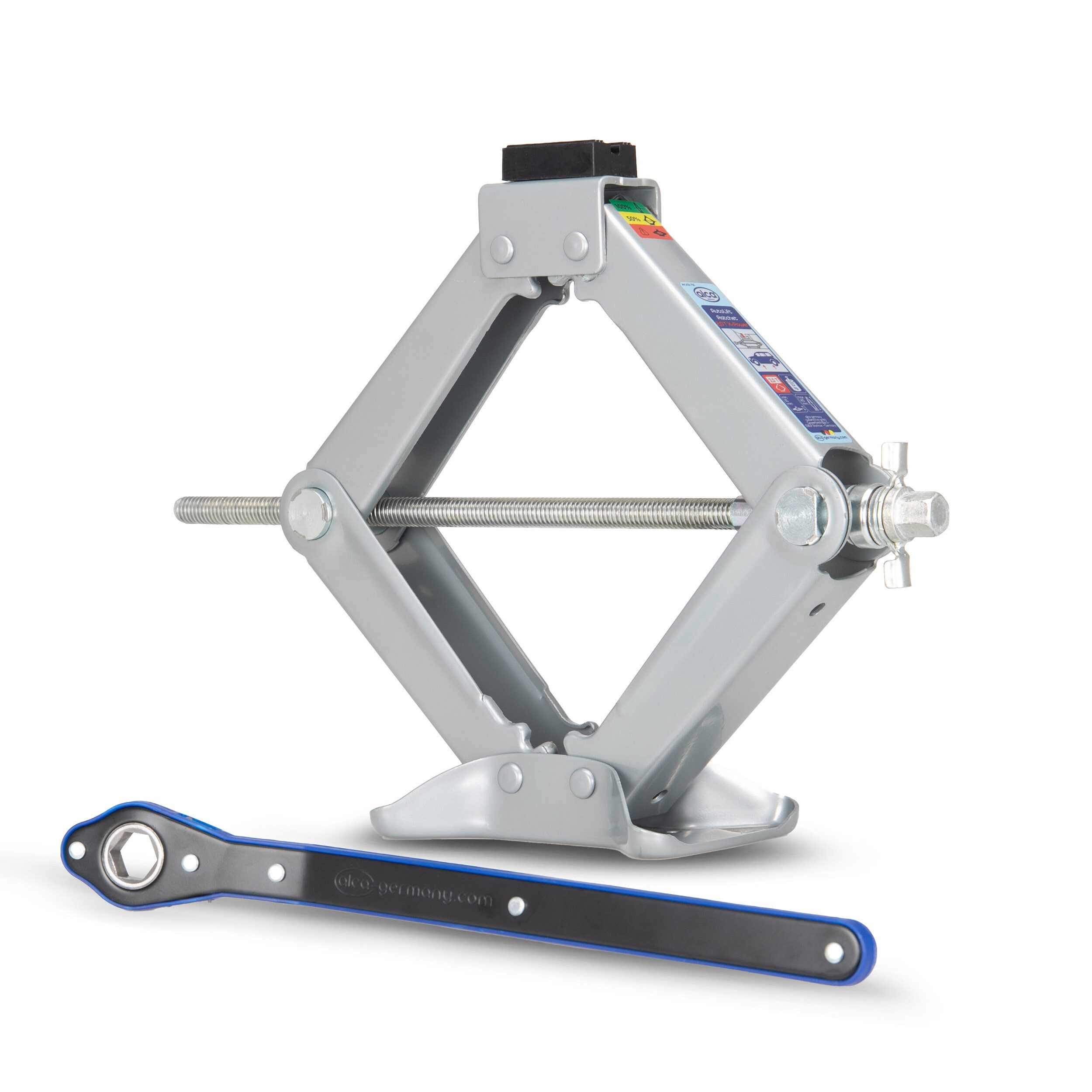 alca Wagenheber Scherenwagenheber + Ratsche 2t Universal Hubhöhe 115-410mm, max. Hubhöhe: 41 cm, 1-tlg.